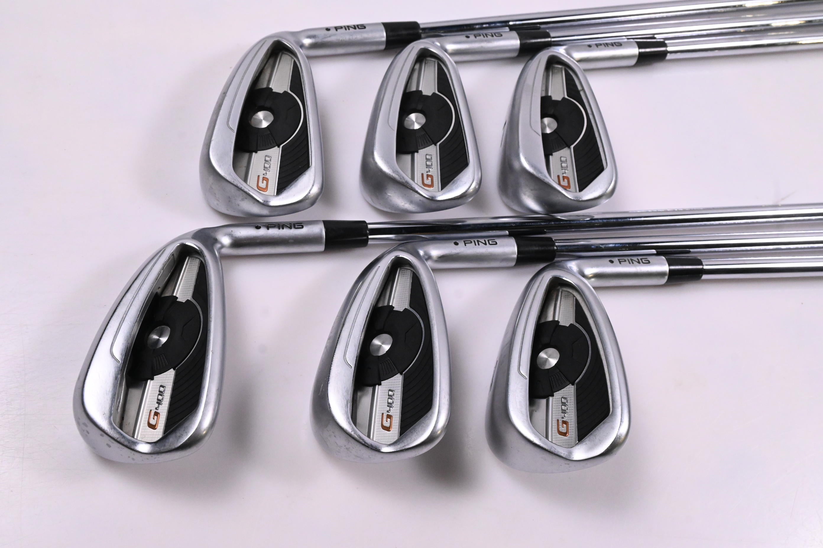 Ping G400 Irons / 5-PW / Black Dot / Regular Flex Ping AWT 2.0 Shafts