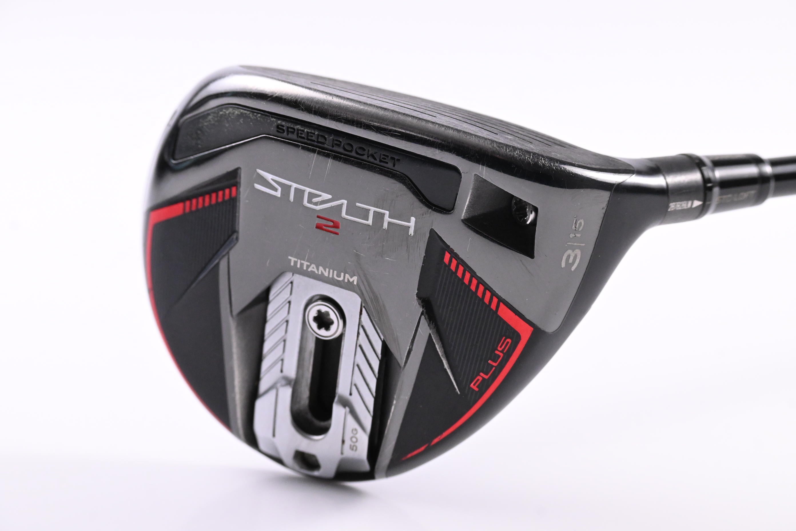 Taylormade Stealth 2 Plus #3 Wood / 15 Degree / Stiff Flex HZRDUS Smoke Red RDX