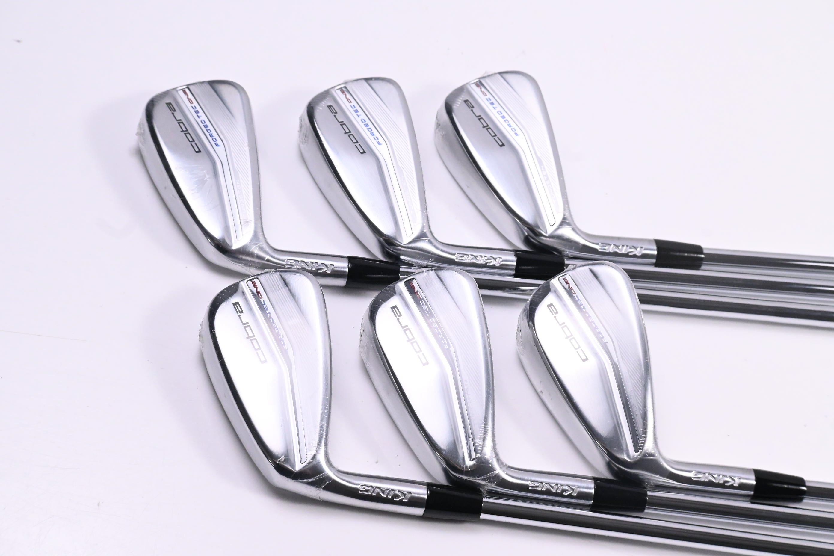 Left Hand Cobra King Tec One Length Irons / 5-PW / Regular Flex KBS $-Taper Lite