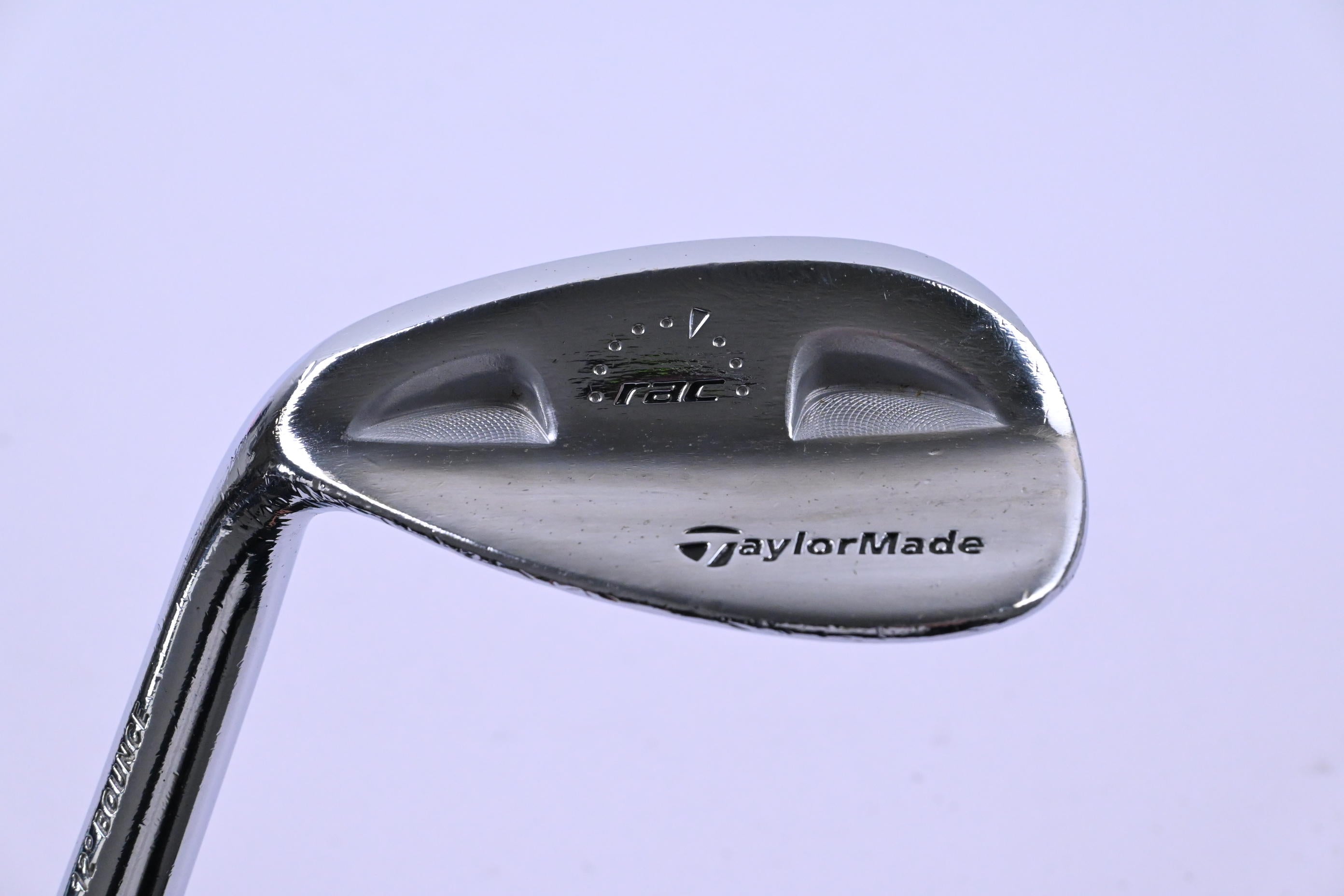 Left Hand Taylormade RAC Chrome Sand Wedge / 56 Degree / Stiff Flex Dynamic Gold