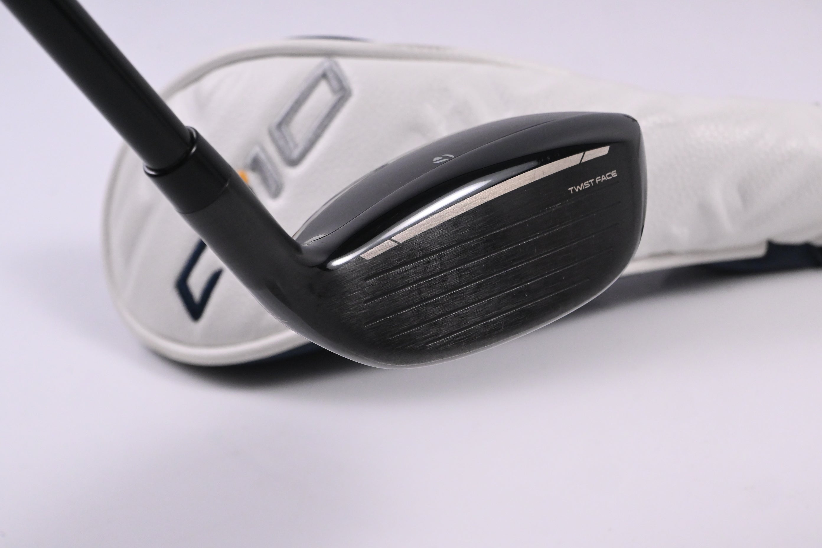 Left Hand Taylormade Qi10 #3 Hybrid / 19 Degree / Stiff Flex Ventus TR Blue 7