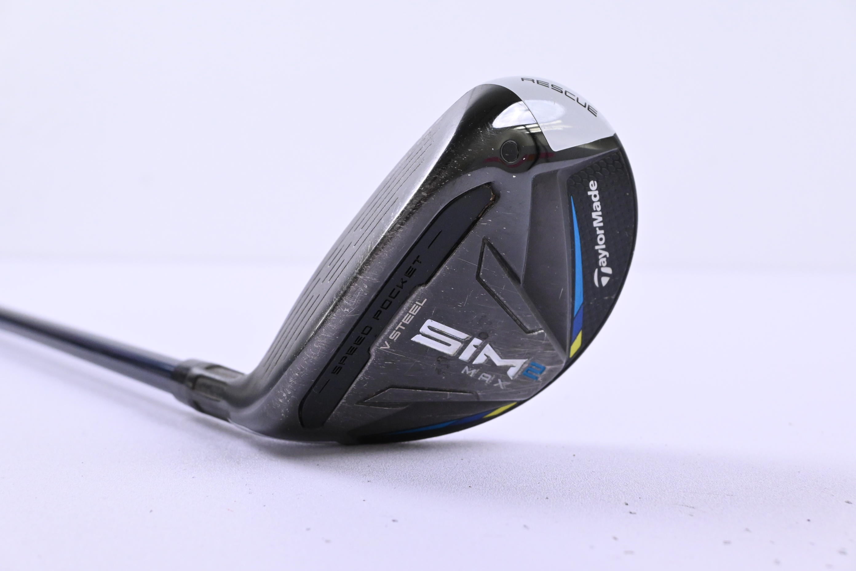 Left Hand Taylormade SIM2 Max #3 Hybrid / 19 Degree / Stiff Flex Ventus Blue 7