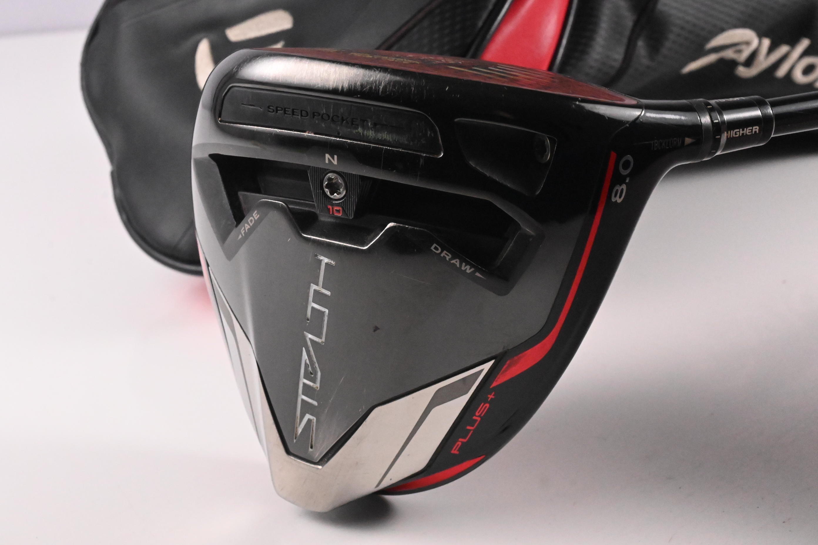 Taylormade Stealth Plus Driver / 8 Degree / X-Flex HZRDUS Smoke RDX Red 60 Shaft