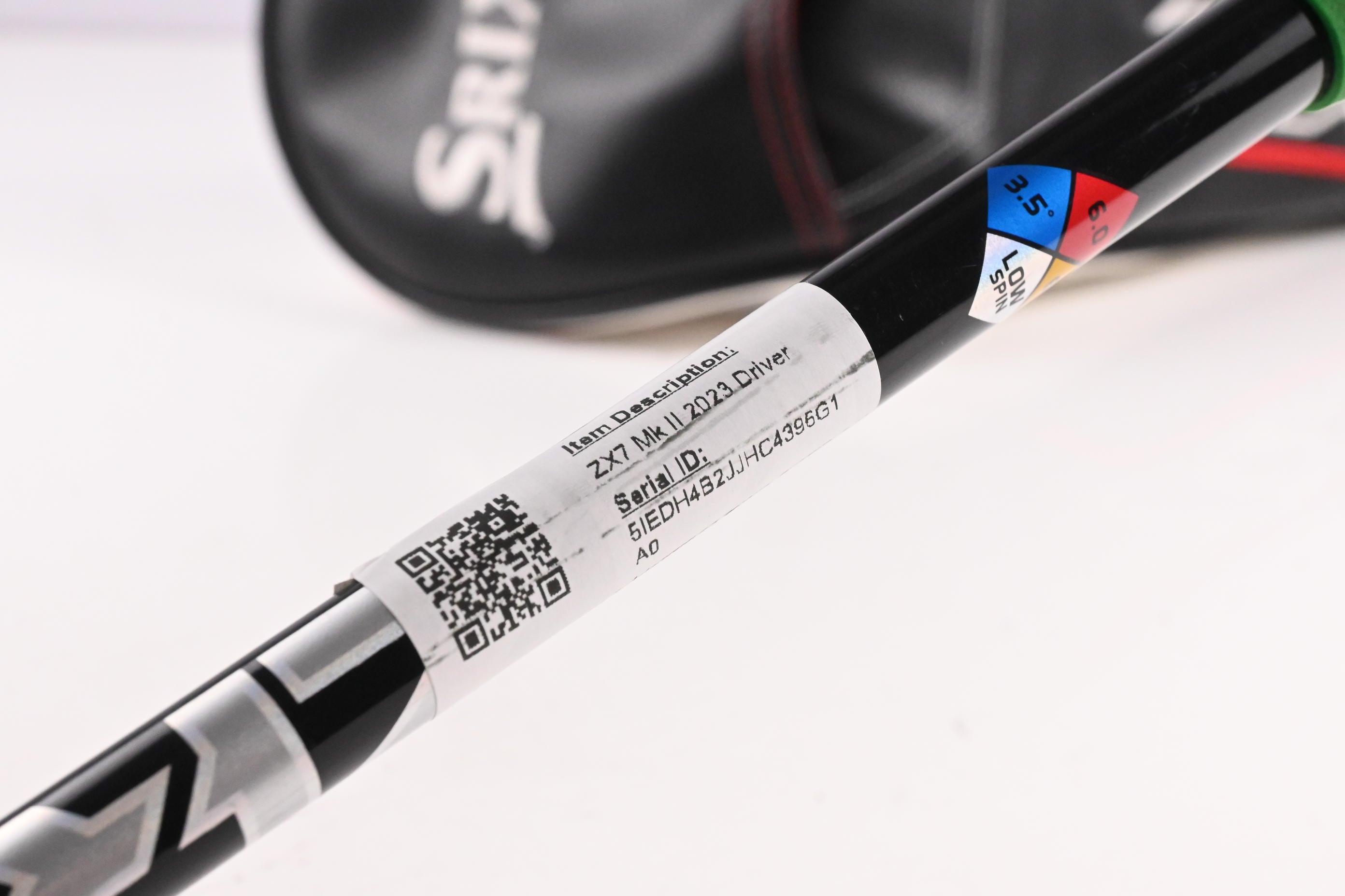 Srixon ZX7 Mk II 2023 Driver / 9.5 Degree / Stiff Flex HZRDUS Black 60 Shaft