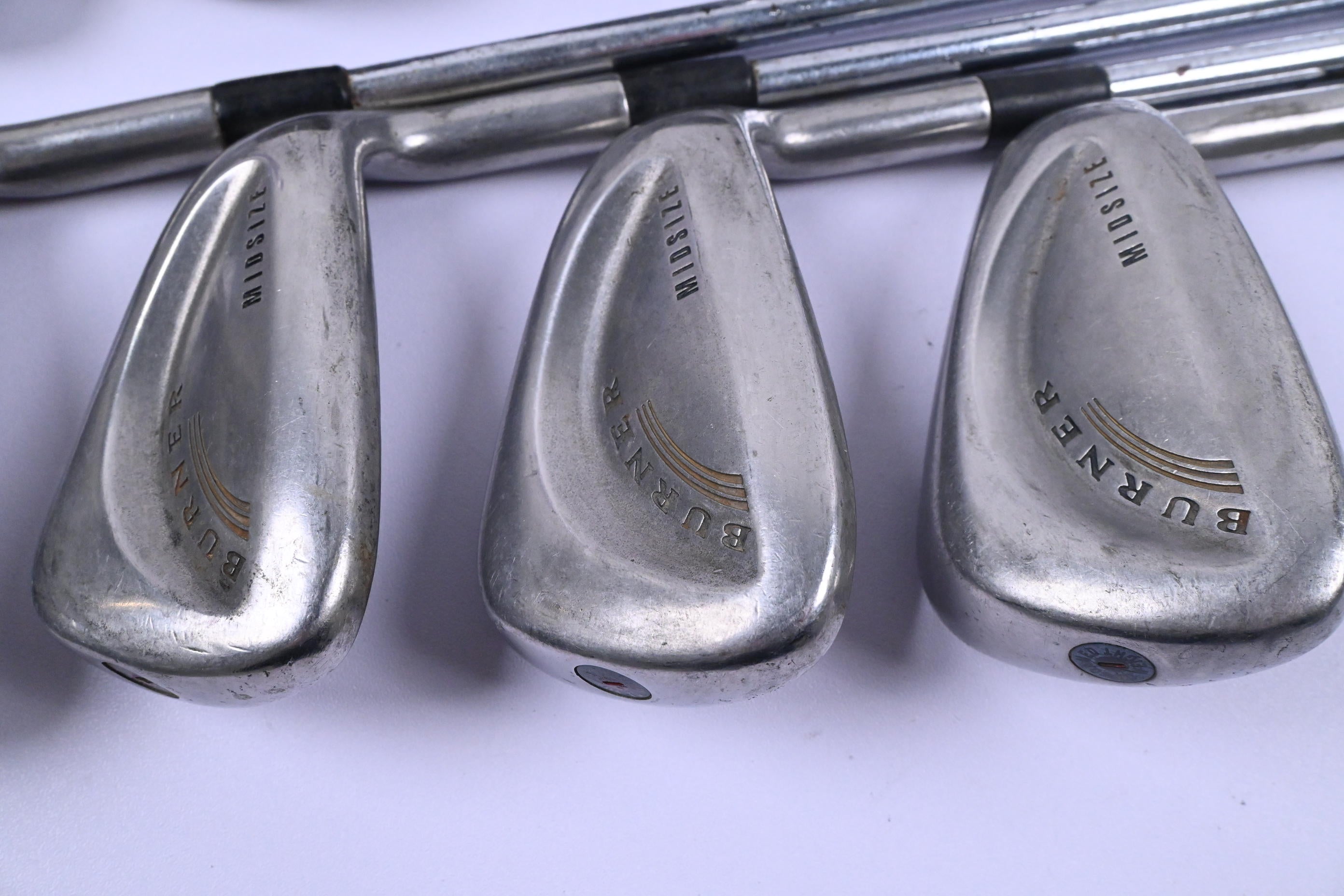 Taylormade Burner Midsize Irons / 3-PW / Stiff Flex Dynamic Gold Shafts