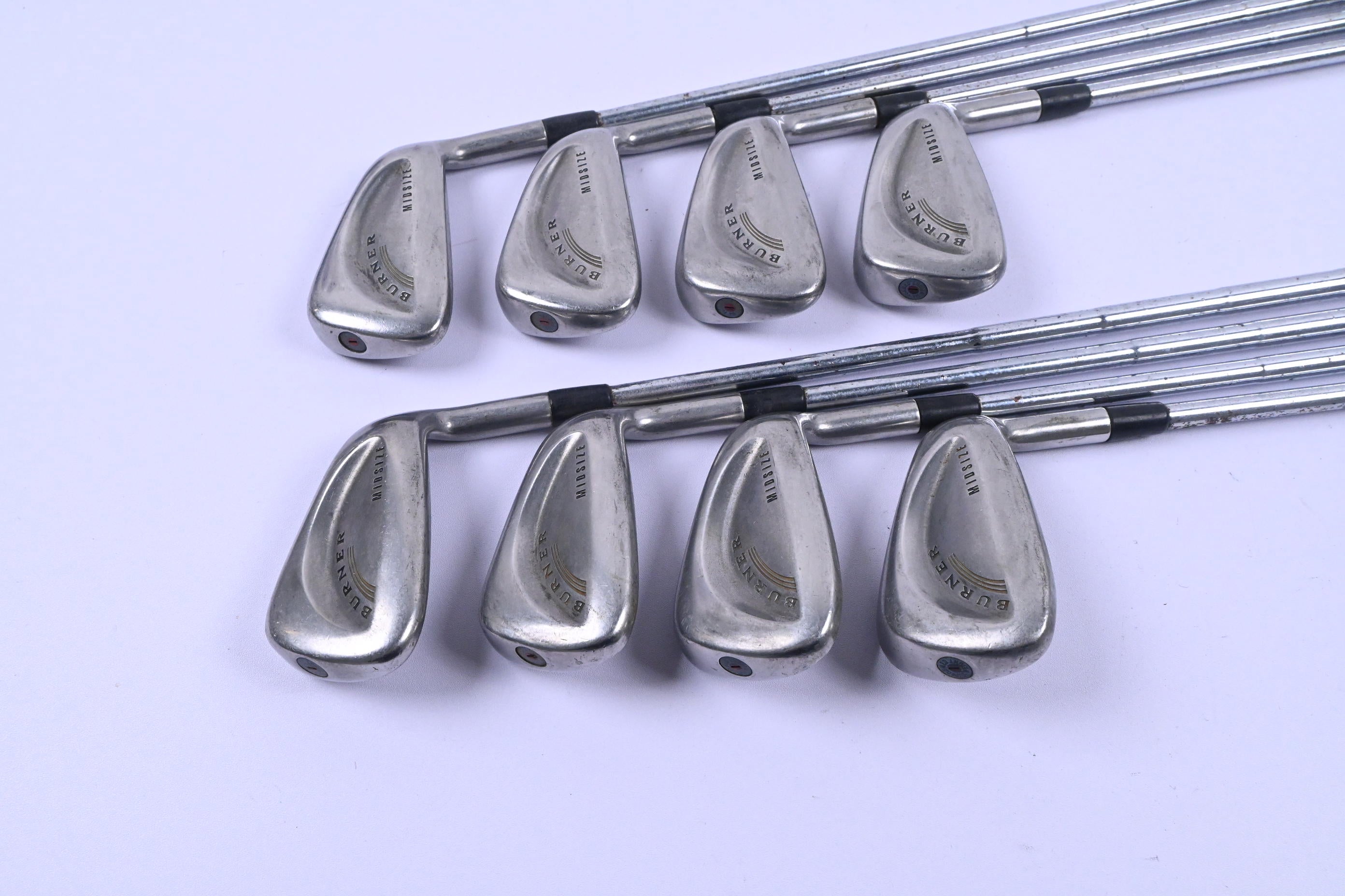 Taylormade Burner Midsize Irons / 3-PW / Stiff Flex Dynamic Gold Shafts