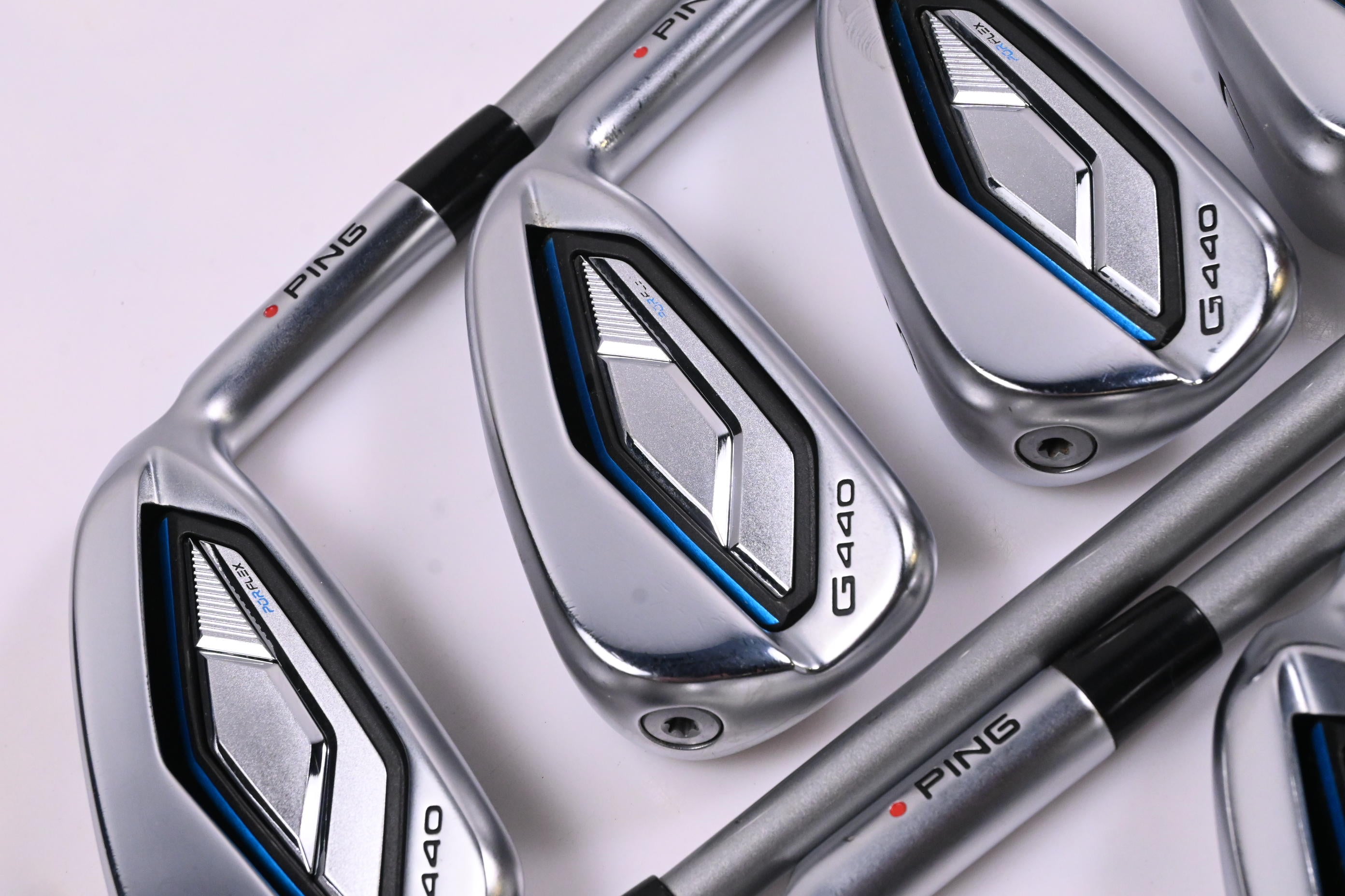 Ping G440 Irons / 4-PW+GW+SW / Orange Dot / Senior Flex Ping Alta Quick 45