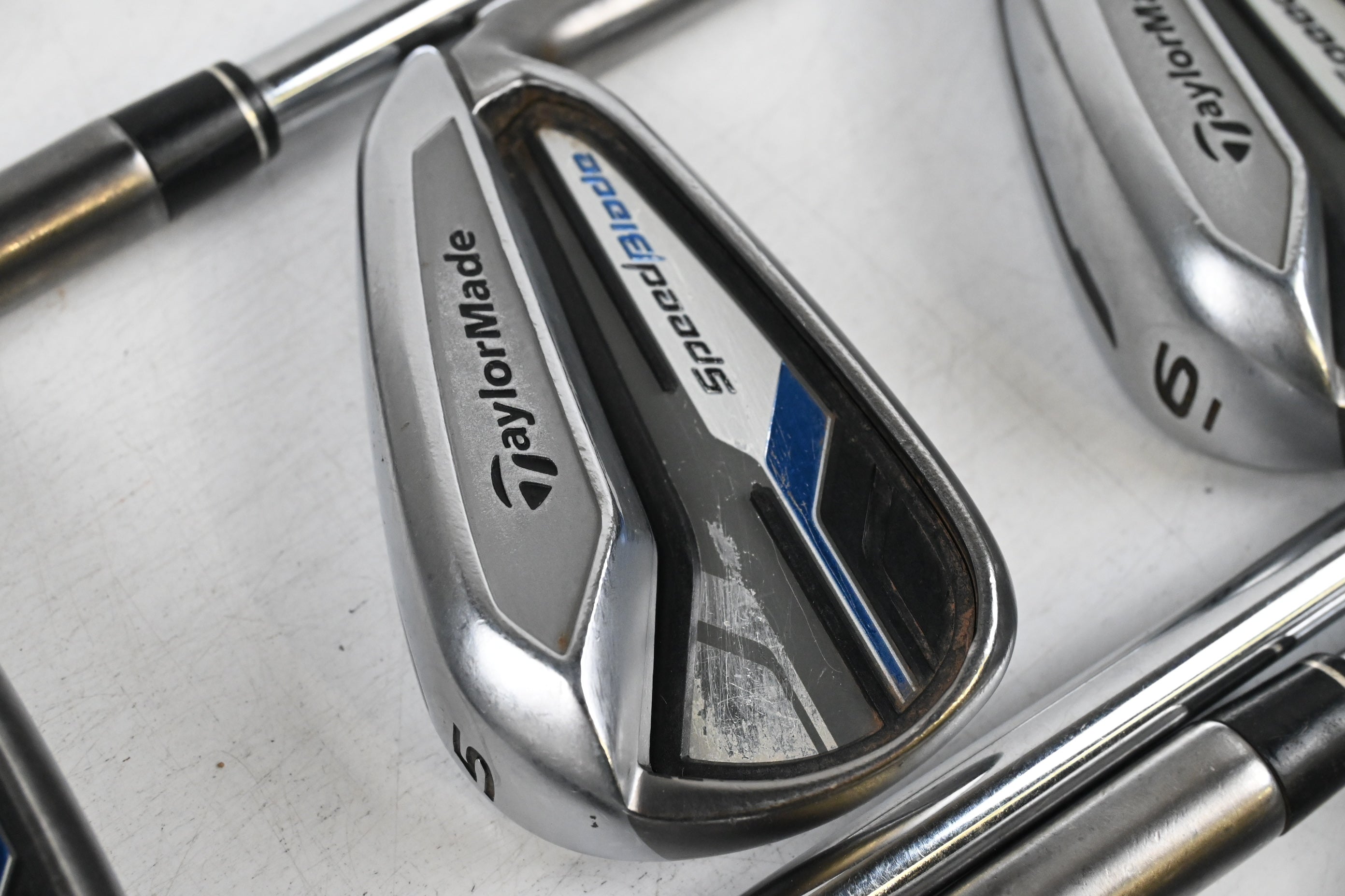 Taylormade Speedblade Irons / 4-9i / Stiff Flex Speedblade 85 Shafts
