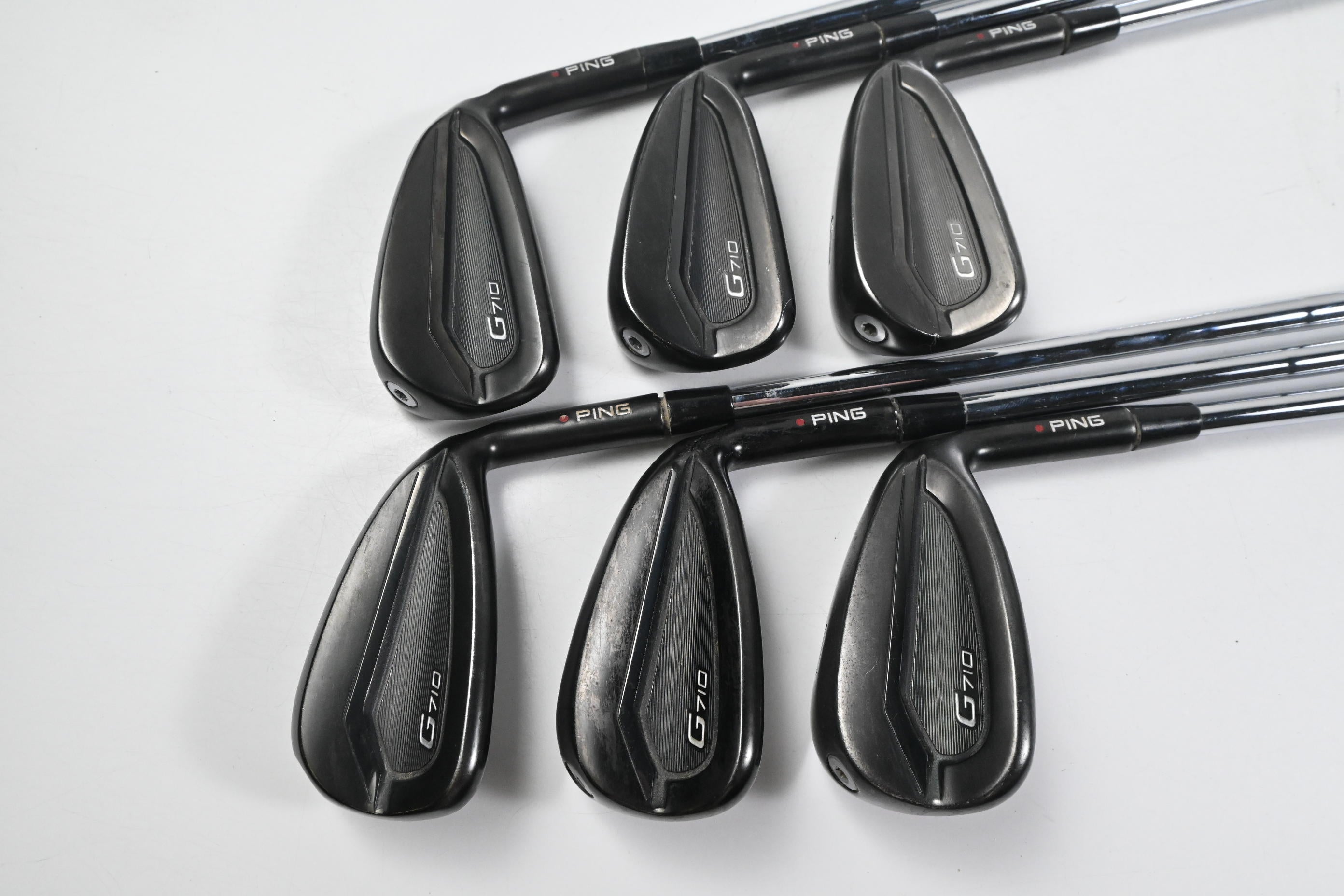 Ping G710 Irons / 5-PW / Red Dot / X Flex Ping AMT 2.0 Shafts