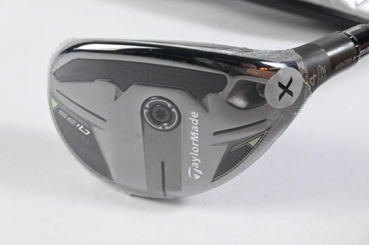 Taylormade Qi35 #4 Hybrid / 22 Degree / X-Flex Kai'li Dark Waves Blue 95 Shaft