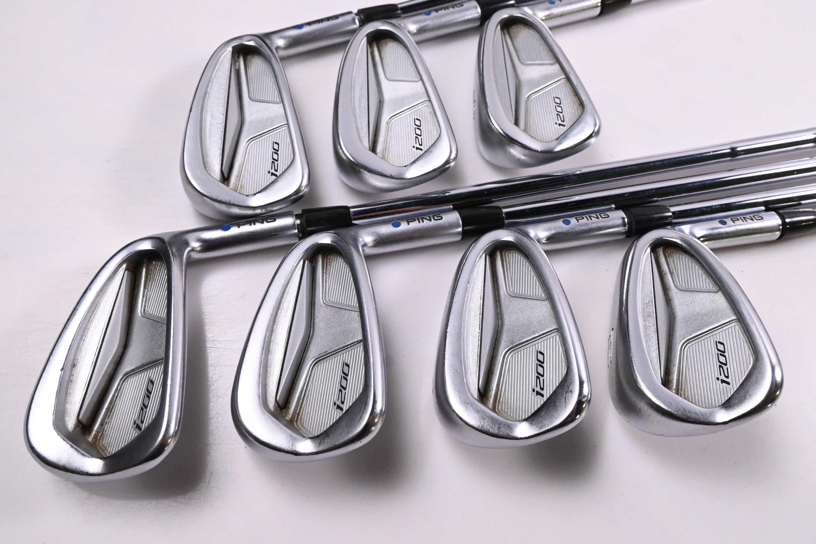 Ping i200 Irons / 4-PW / Blue Dot / Stiff Flex Dynamic Gold S300 Shafts