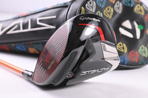 Left Hand Taylormade Stealth Plus Driver / 9 Degree / X-Stiff Tour AD DI-7 Orange
