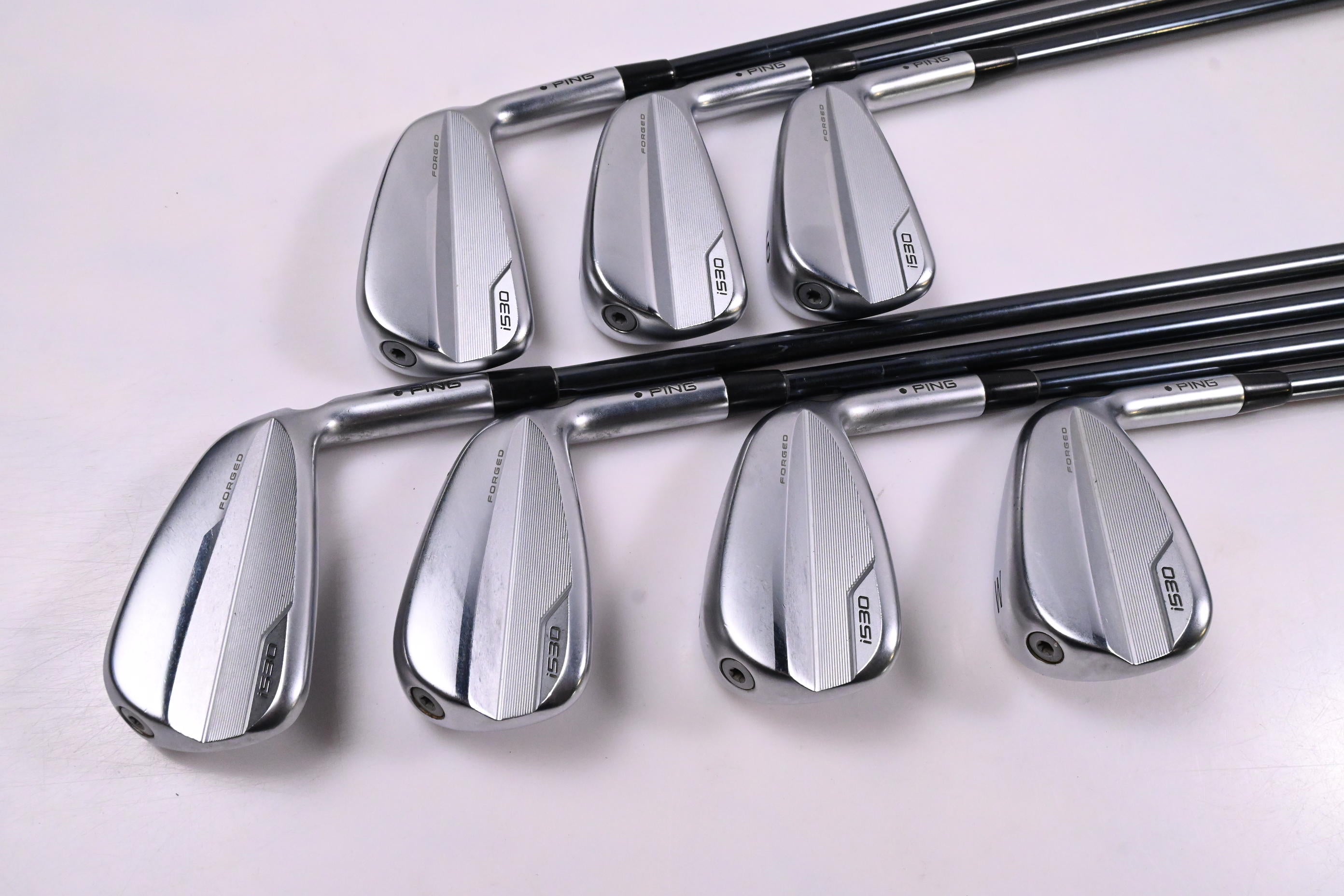 Ping i530 Irons / 4-PW / Black Dot / Senior Flex Recoil Dart 65 Shafts