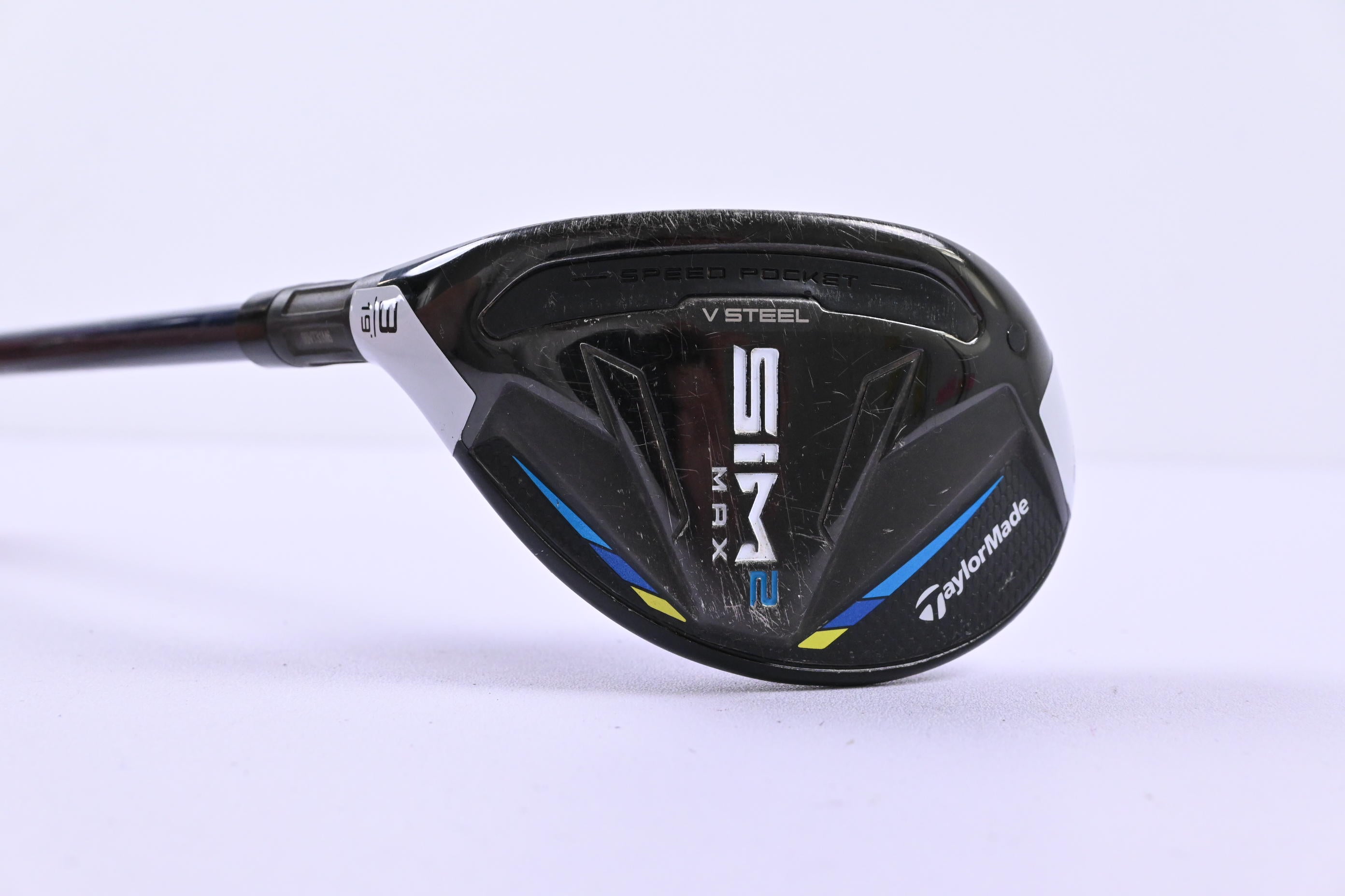 Left Hand Taylormade SIM2 Max #3 Hybrid / 19 Degree / Regular Flex Ventus Blue 6