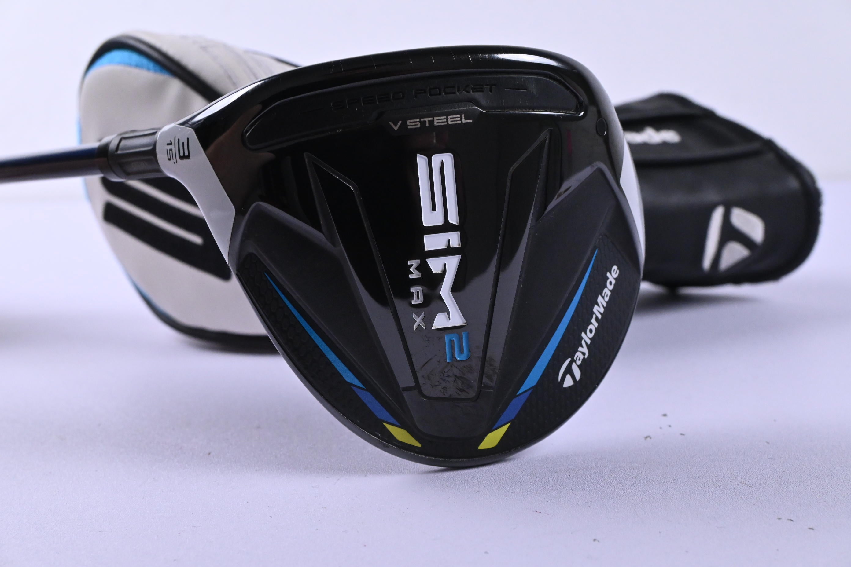Left Hand Taylormade SIM2 Max #3 Wood / 15 Degree / Regular Flex Ventus Blue 5