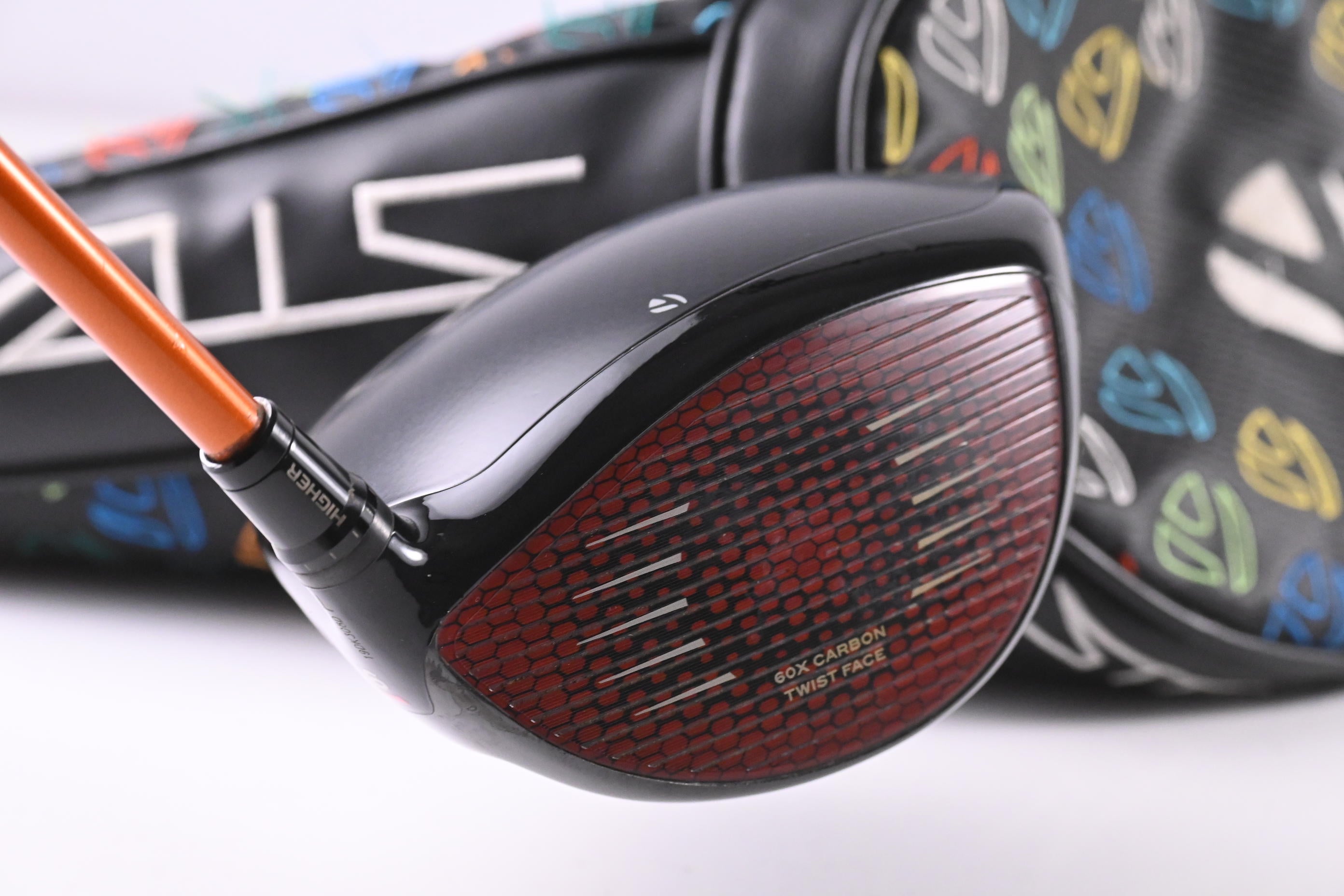 Left Hand Taylormade Stealth Plus Driver / 9 Degree / X-Stiff Tour AD DI-7 Orange