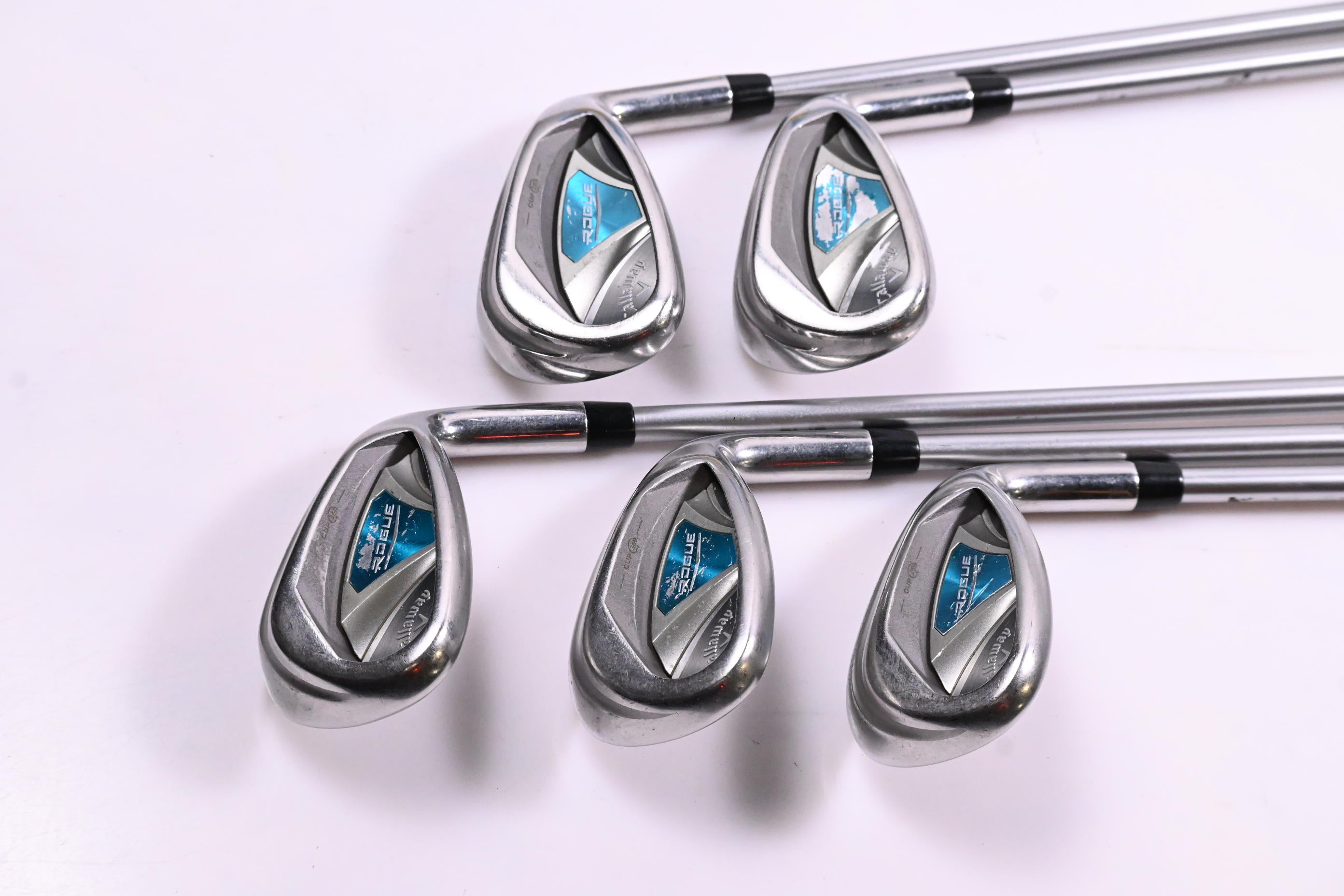 Ladies Callaway Rogue Irons / 8-PW+GW+SW / Ladies Flex Aldila Quaranta 40 Shafts
