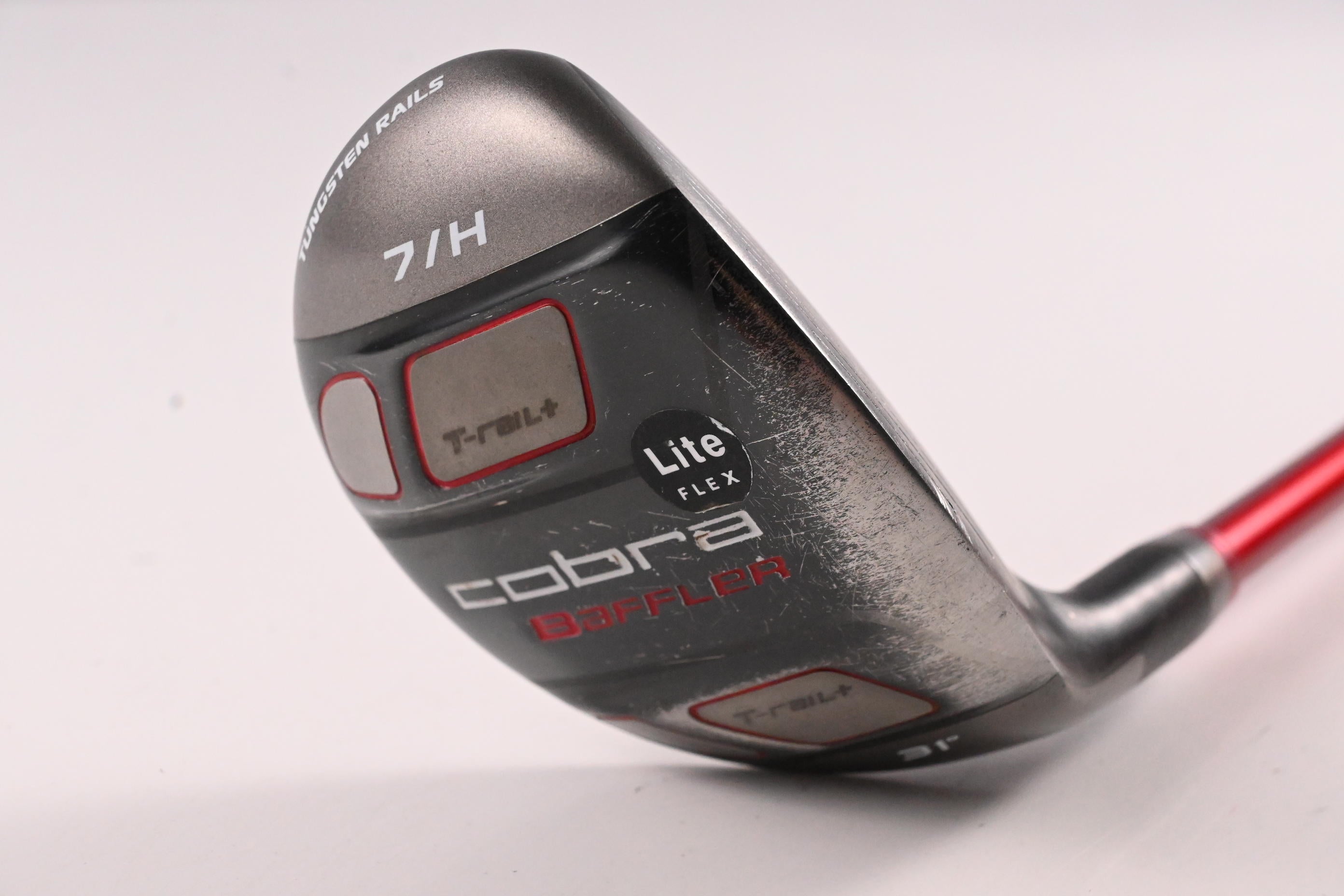 Cobra Baffler Red #7 Hybrid / 31 Degree / Senior Flex Graphite Design 65 Shaft