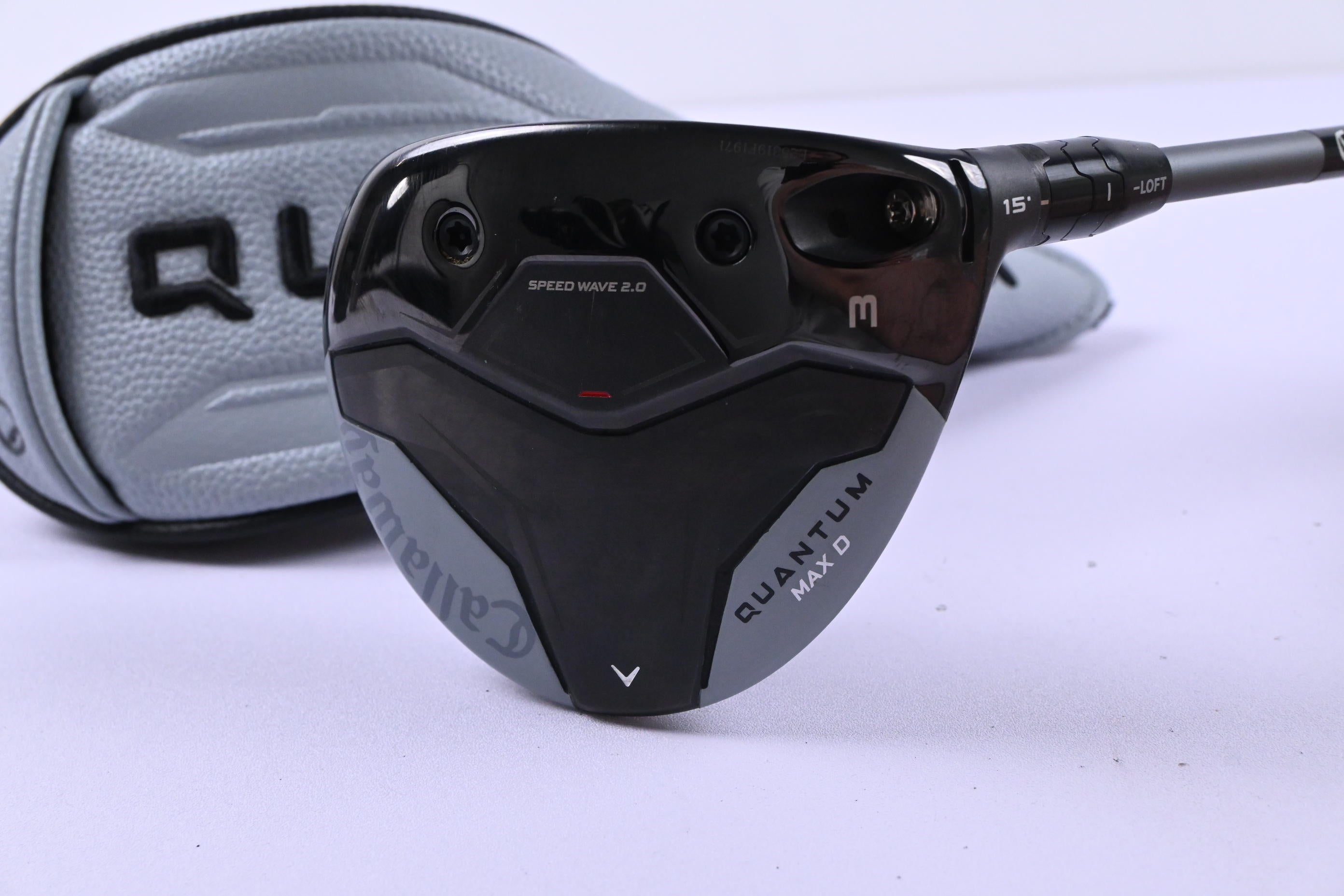 Callaway Quantum Max D #3 Wood / 15 Degree / Stiff Flex Denali Frost Silver 60