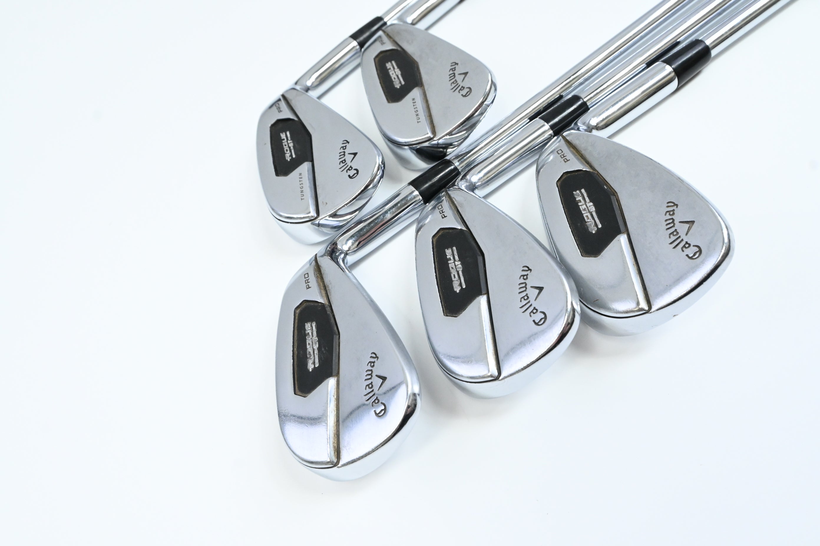 Callaway Rogue ST Pro Irons / 6-PW / Stiff Flex Elevate MPH 95 Shafts