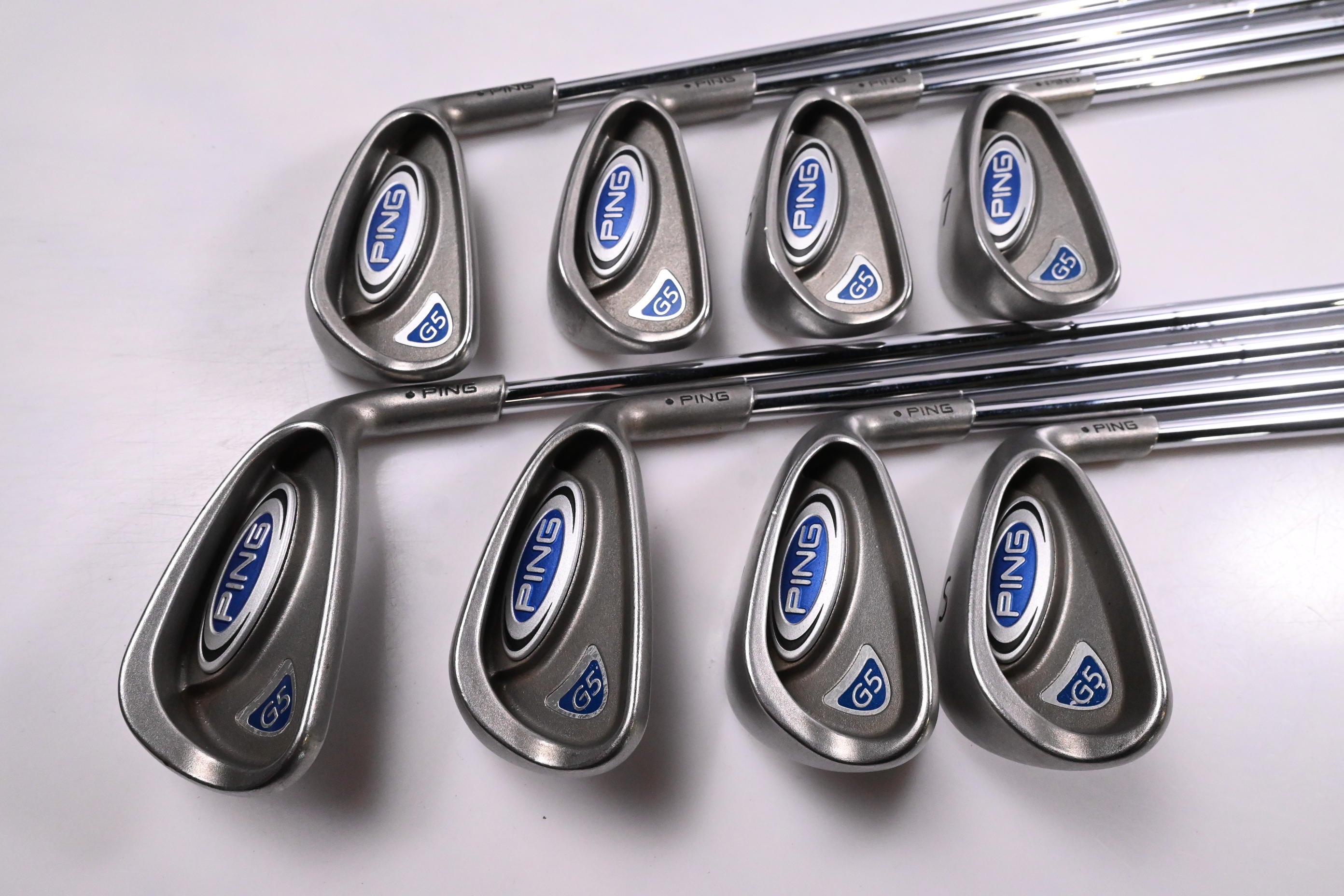 Ping G5 Irons / 4-PW+SW / Black Dot / Regular Flex Ping Shafts
