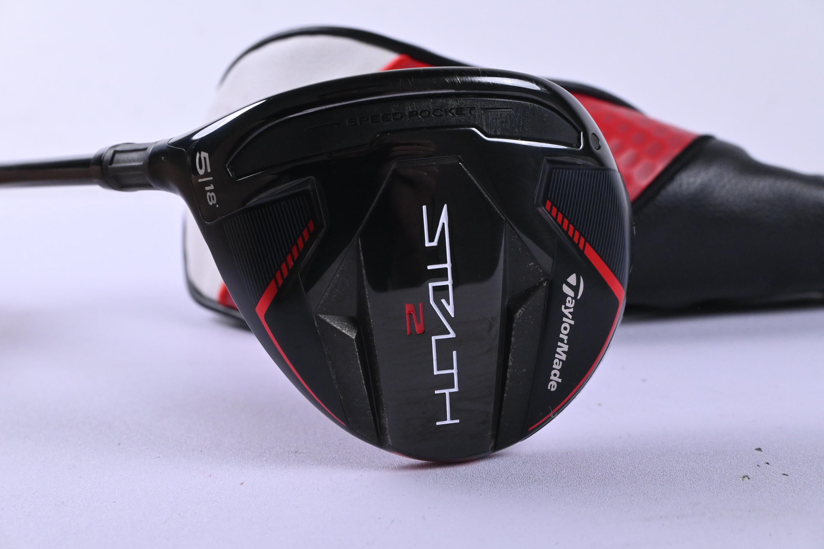 Left Hand Taylormade Stealth 2 #5 Wood / 18 Degree / Regular Flex TR Red 5 Shaft