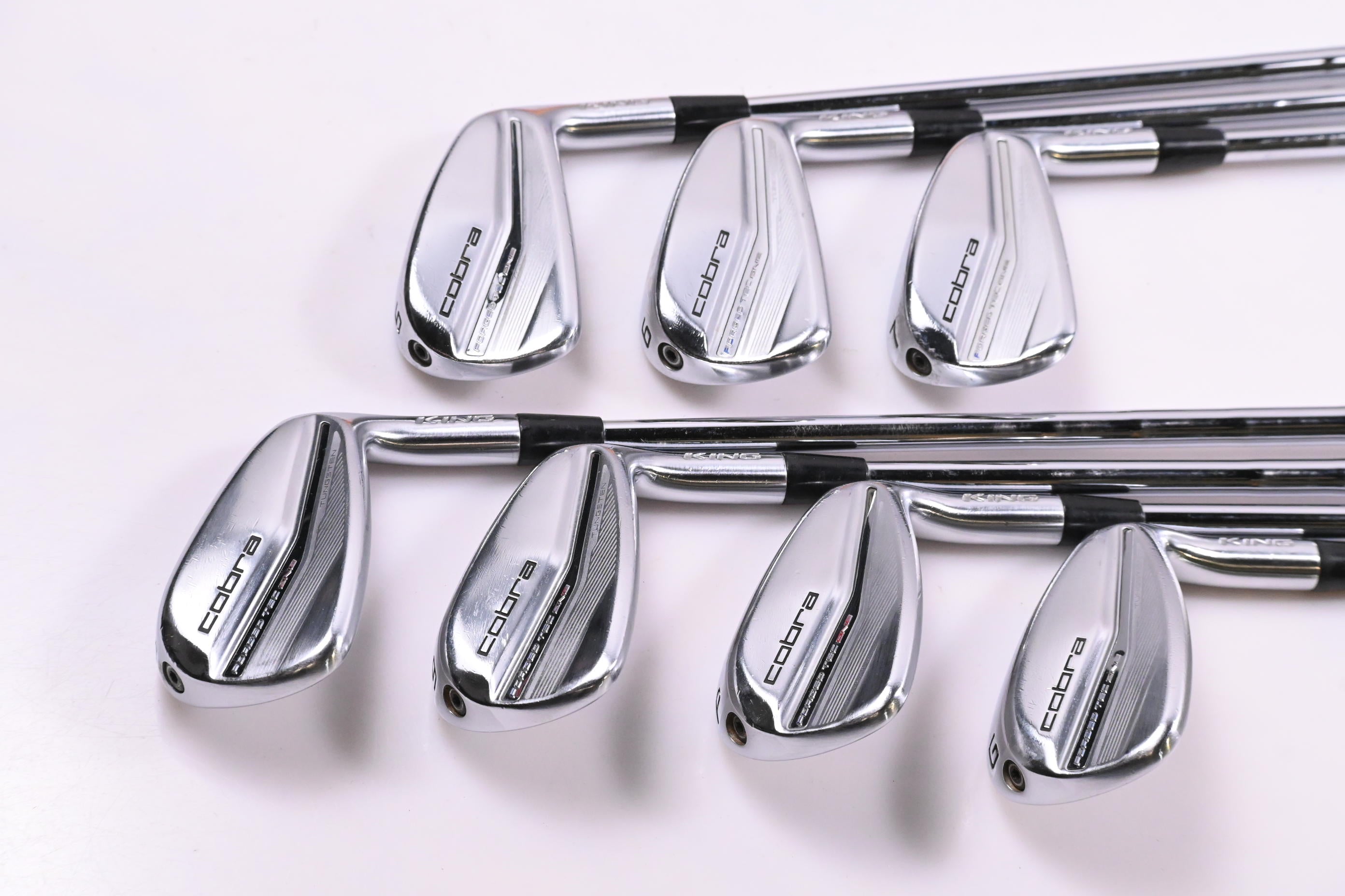 Cobra Forged Tec One Length 2022 Irons / 5-PW+GW / Stiff Flex KBS $-Taper 120