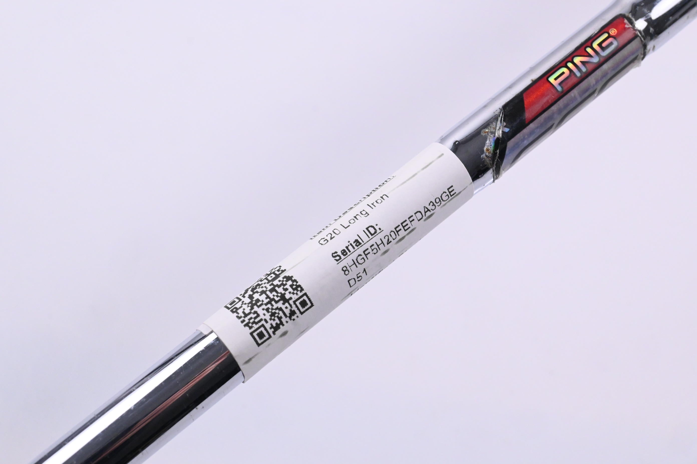 Ping G20 #4 Iron / 23 Degree / Black Dot / Regular Flex Ping CFS Shaft