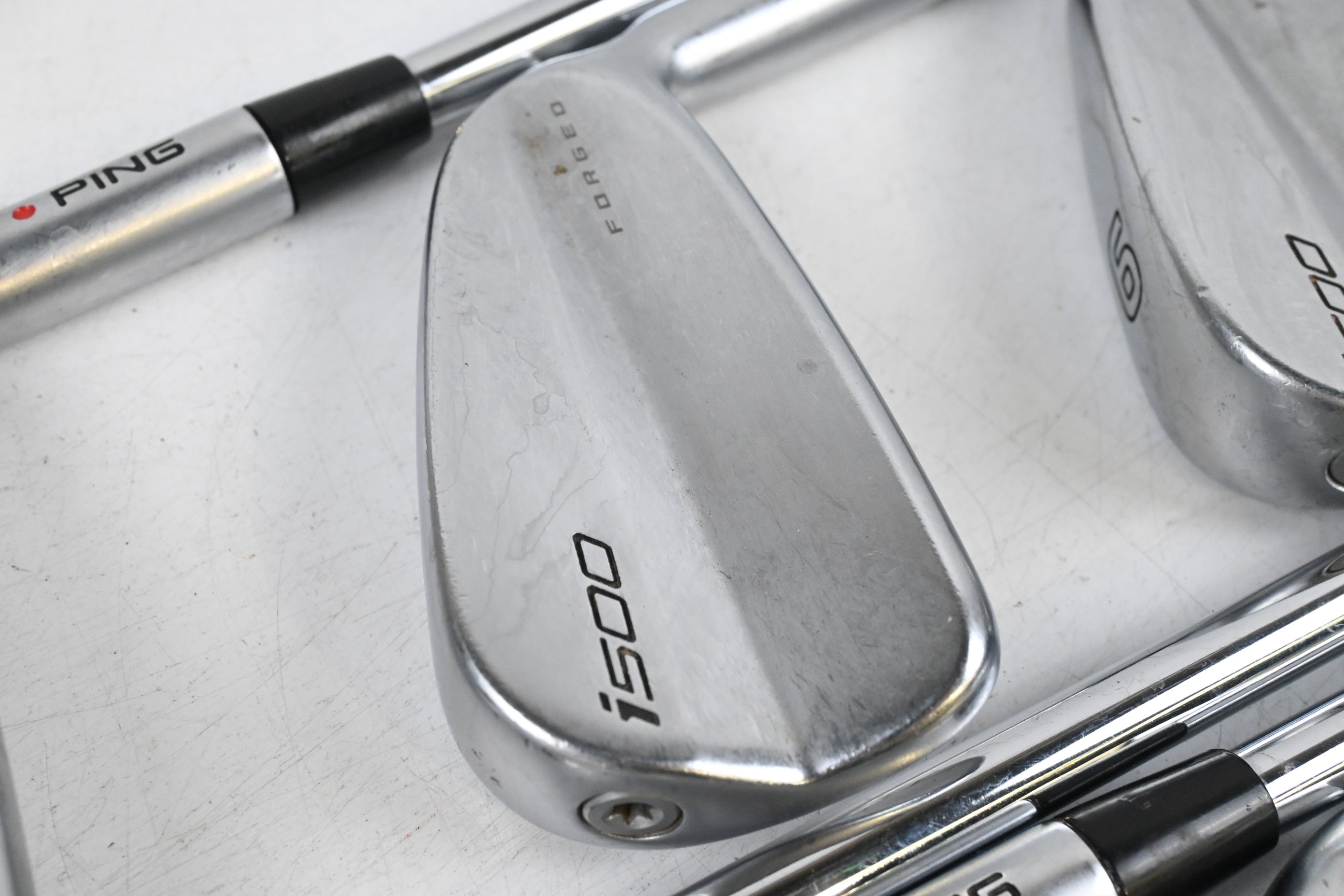 Ping i500 Irons / 4-PW / Orange Dot / Stiff Flex Project X LZ 120 Shafts