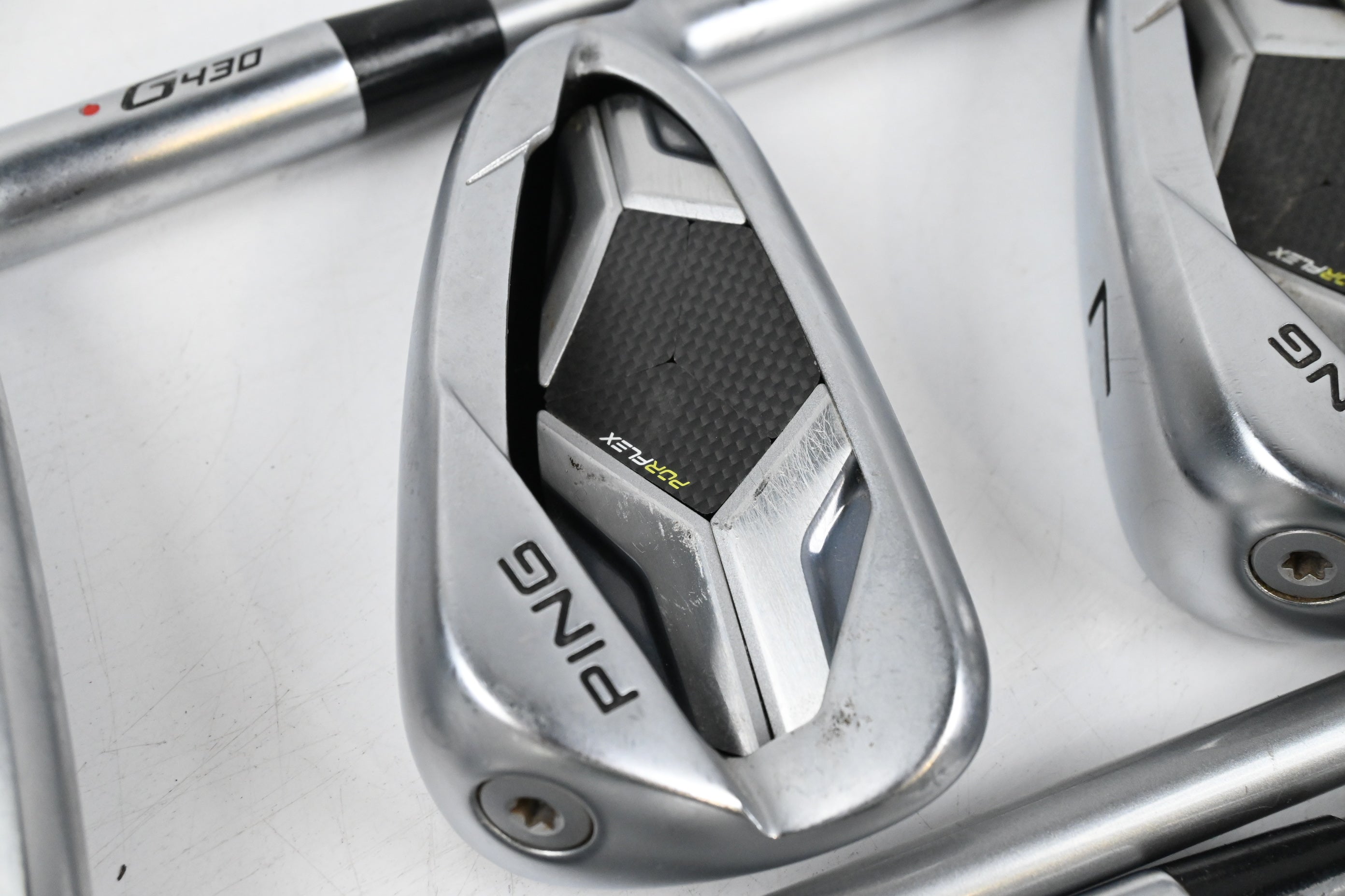 Ping G430 Irons / 5-PW / Orange Dot / Senior Flex Alta Quick 34 Shafts