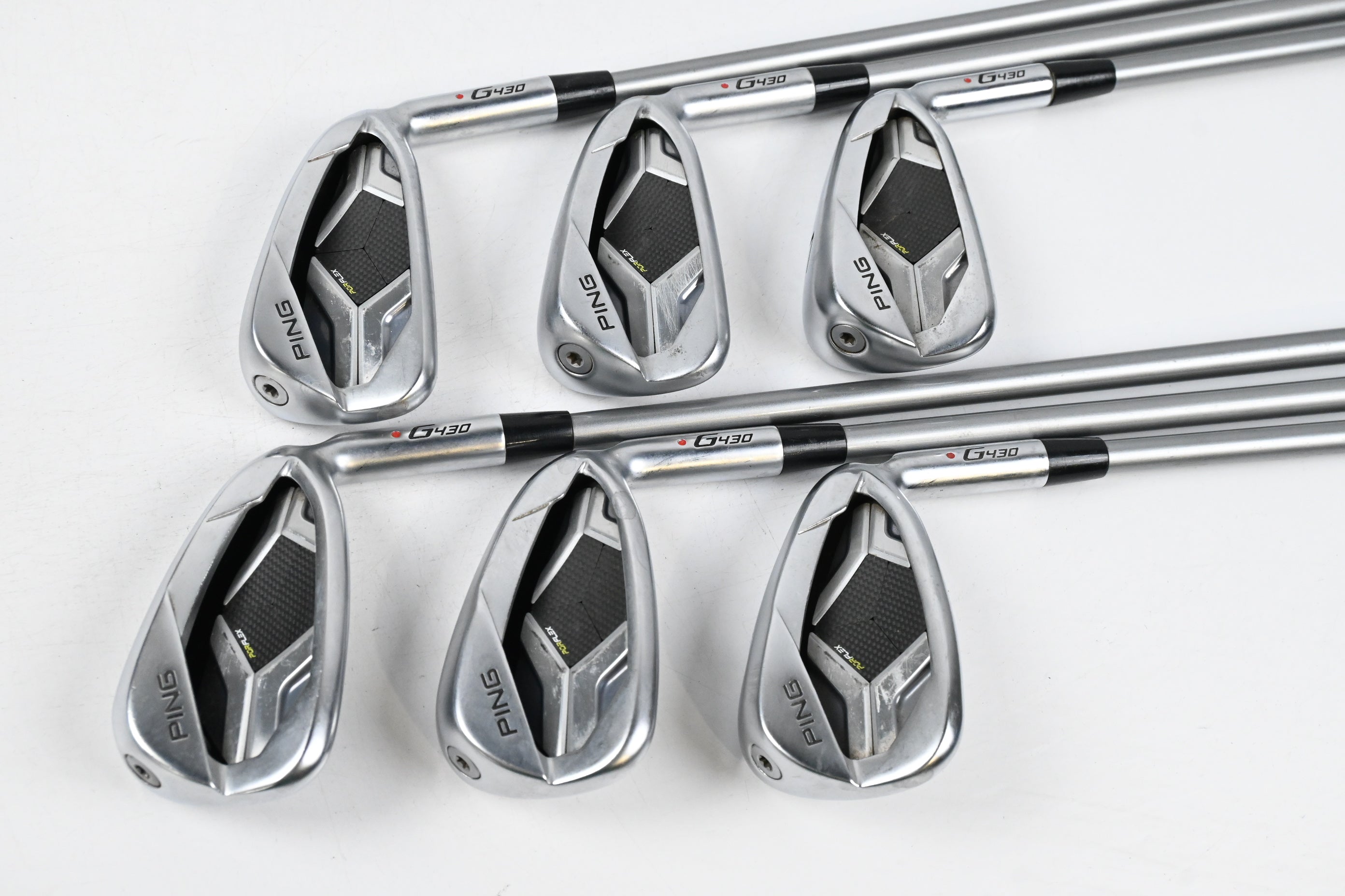 Ping G430 Irons / 5-PW / Orange Dot / Senior Flex Alta Quick 34 Shafts