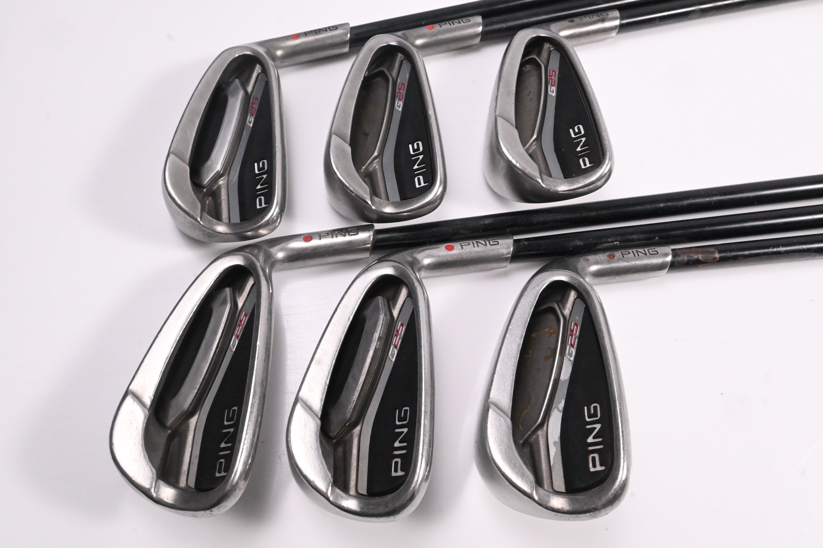 Ping G25 Irons / 5-PW / Red Dot / Regular Flex Ping TFC 189 Shafts