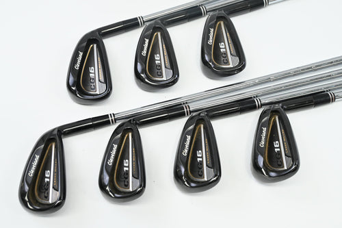 Cleveland CG16 Black Pearl Irons / 4-PW / Regular Flex Cleveland Traction 85