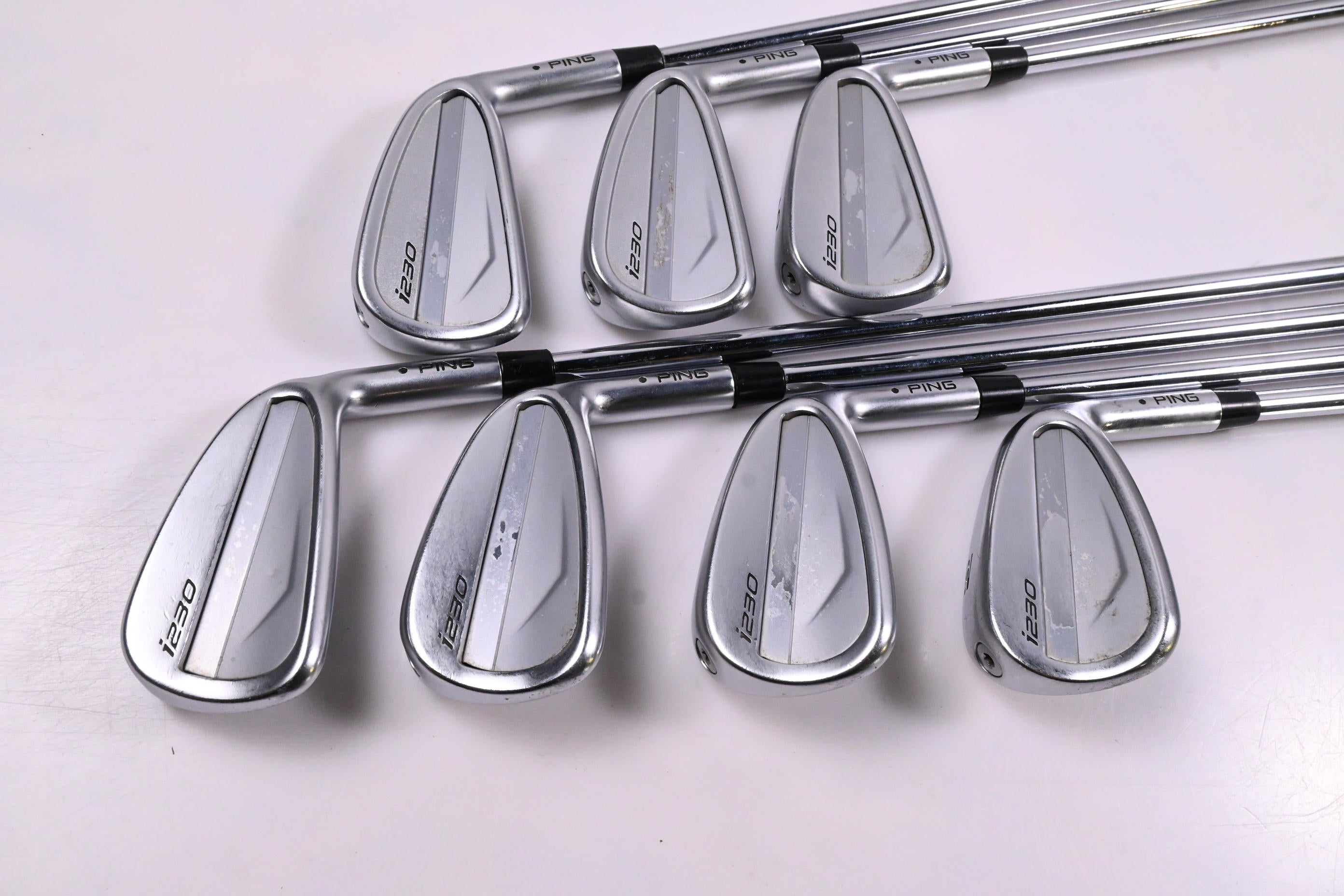 Ping i230 Irons / 4-PW / Black Dot / Stiff Flex Project X LZ 120 Shafts