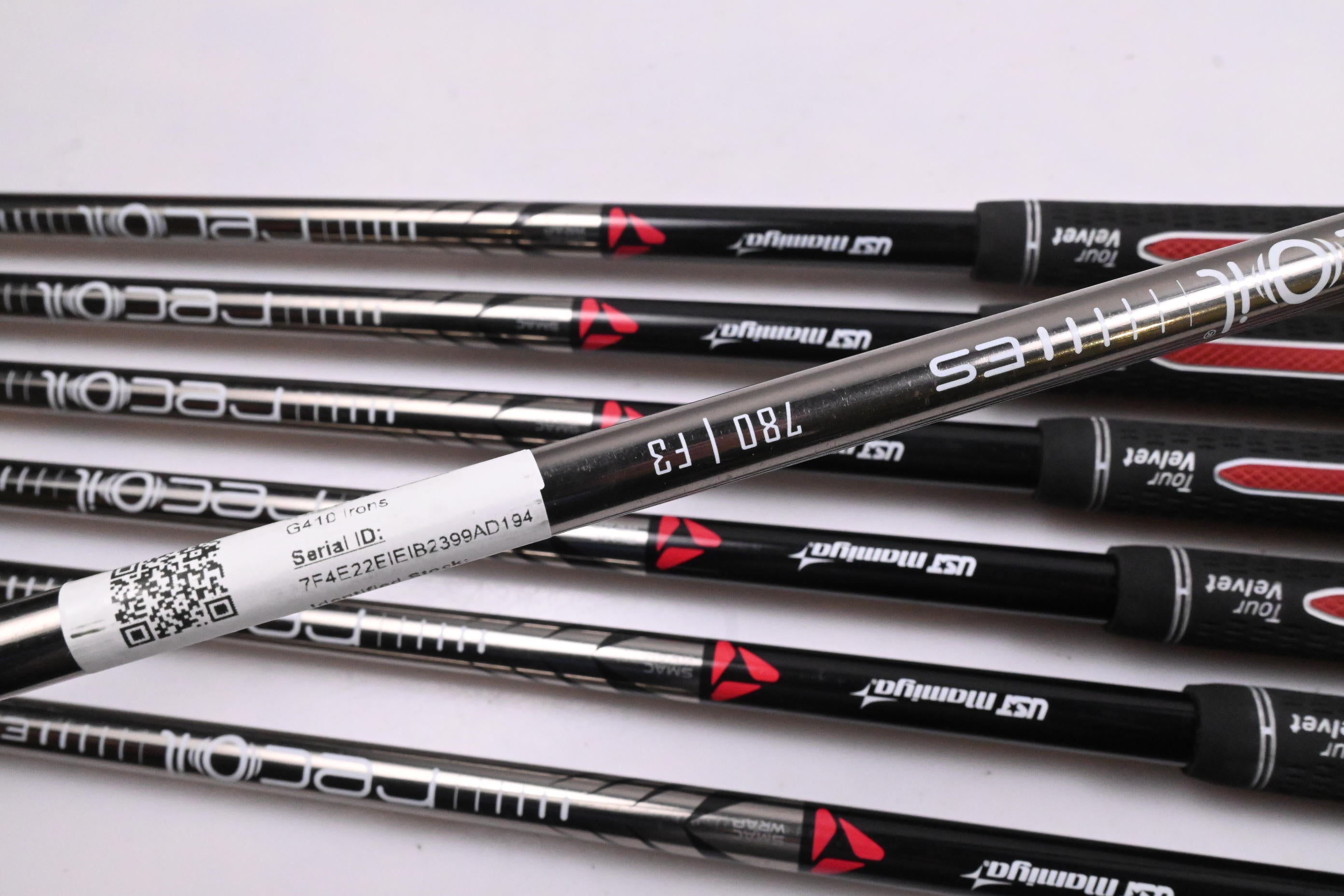 Ping G410 Irons / 5-PW+SW / Blue Dot / Regular Flex UST Recoil ES 780 Shafts