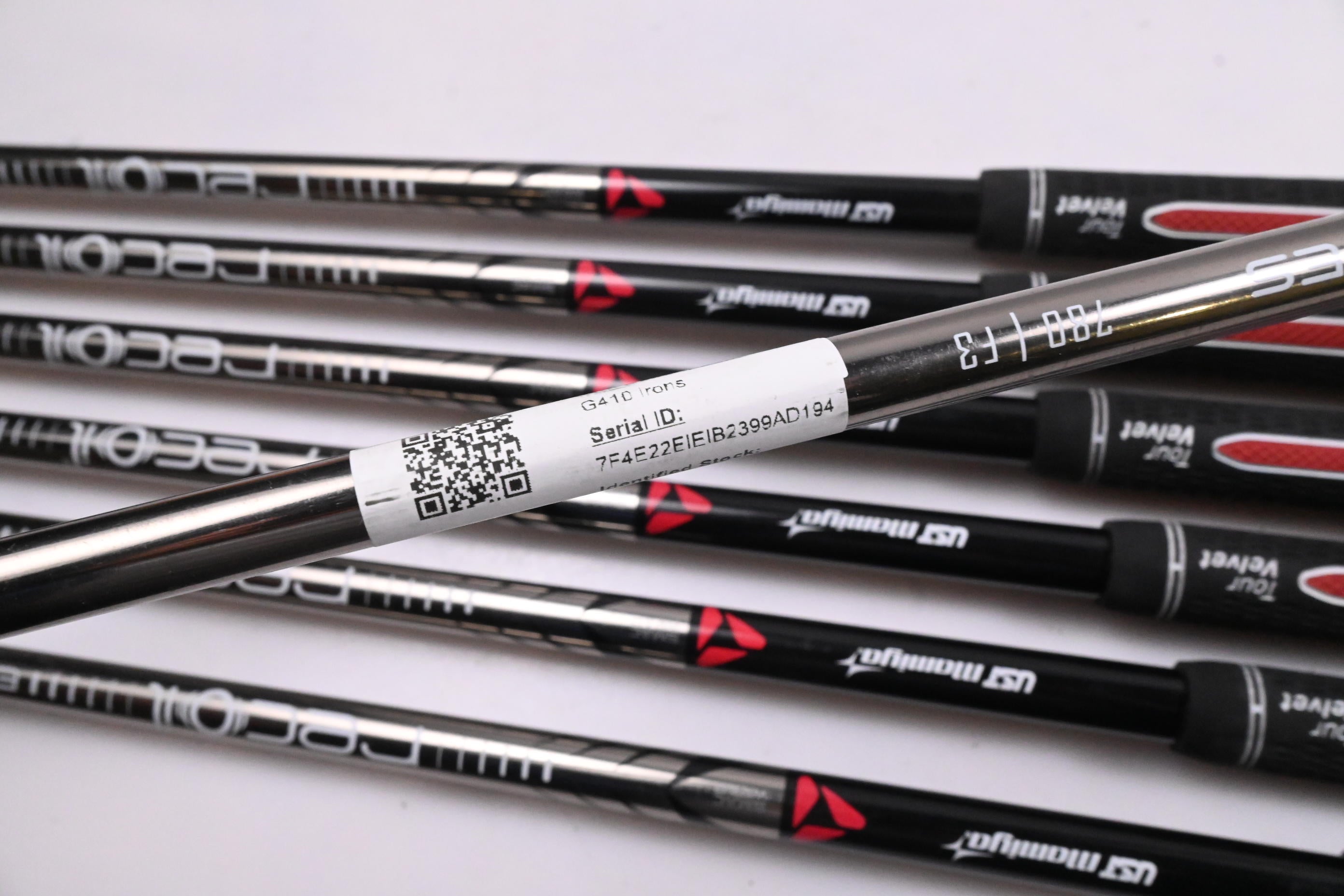 Ping G410 Irons / 5-PW+SW / Blue Dot / Regular Flex UST Recoil ES 780 Shafts