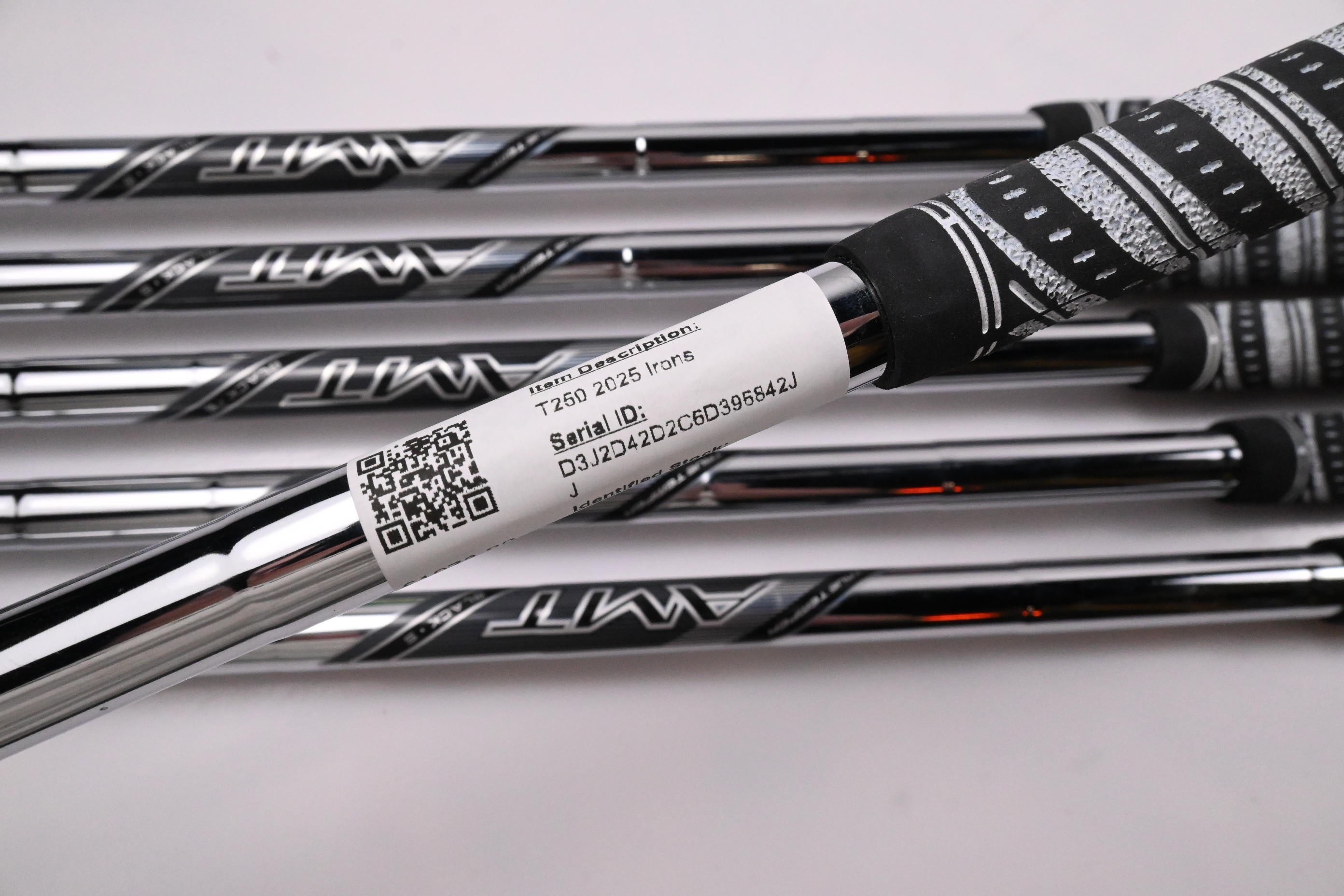 Titleist T250 2025 Irons / 5-PW / Stiff Flex True Temper AMT Black Shafts