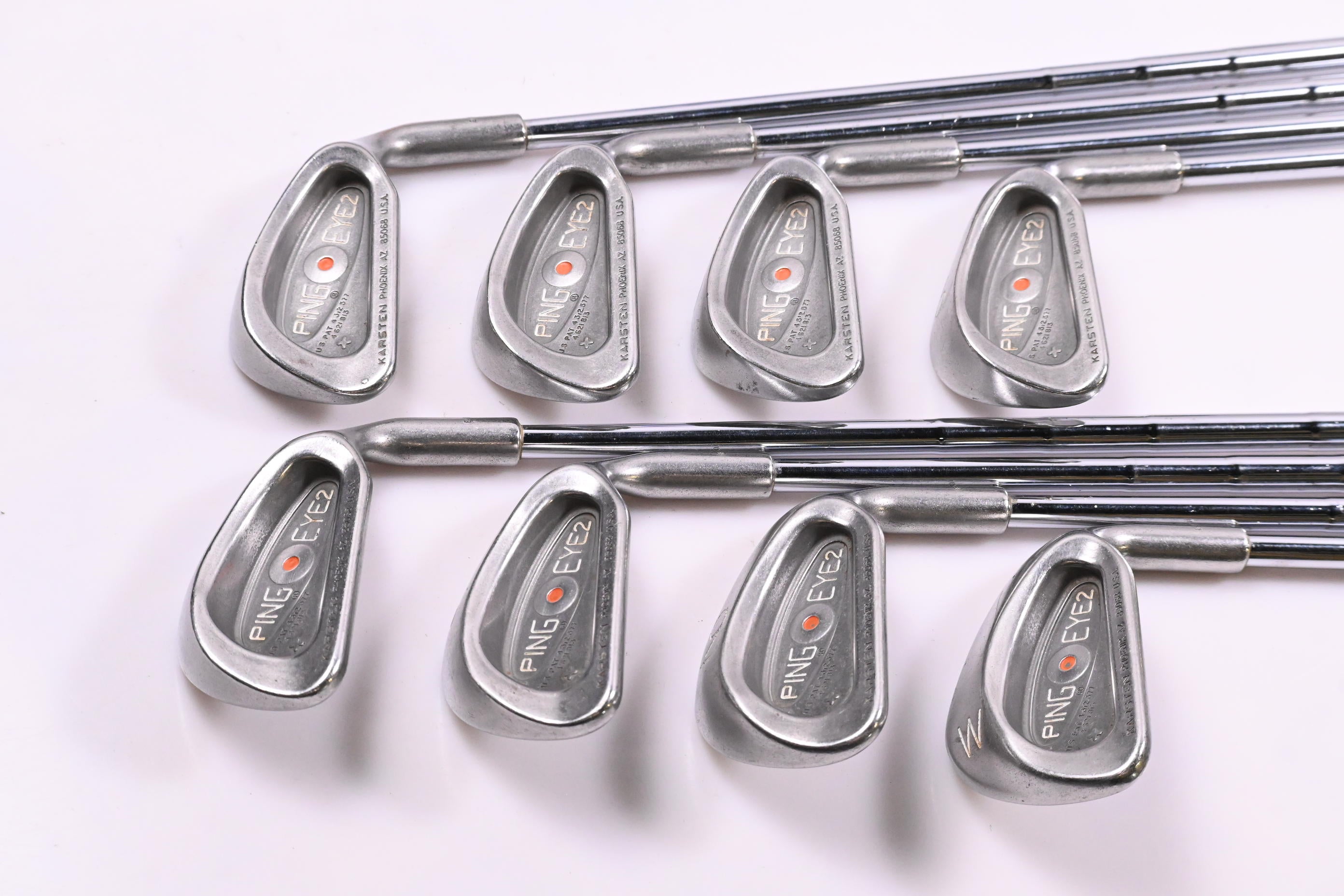 Ping Eye 2 + Irons / 3-PW / Orange Dot / Stiff Flex Ping Shafts