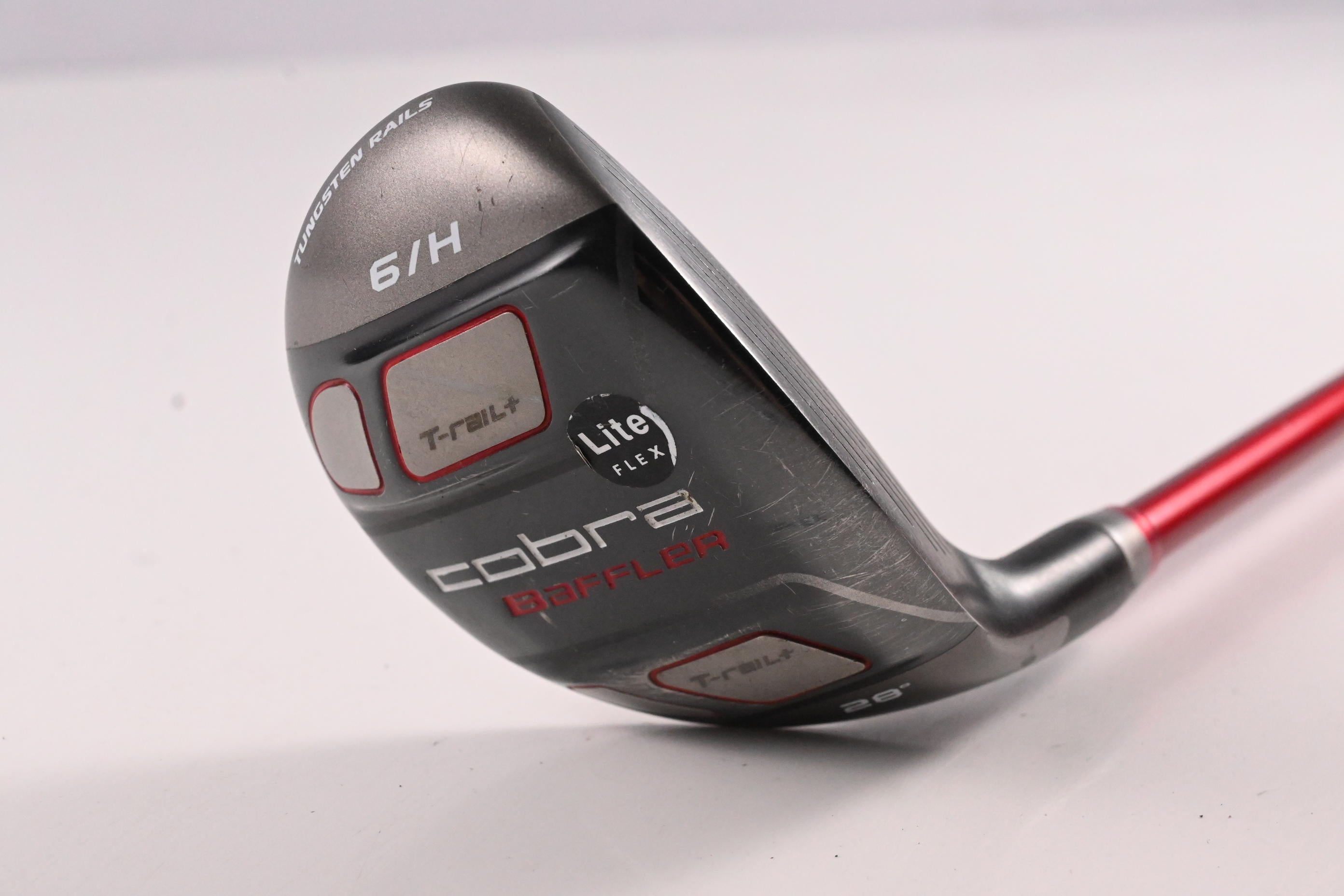 Cobra Baffler Red #6 Hybrid / 28 Degree / Senior Flex Graphite Design 65 Shaft
