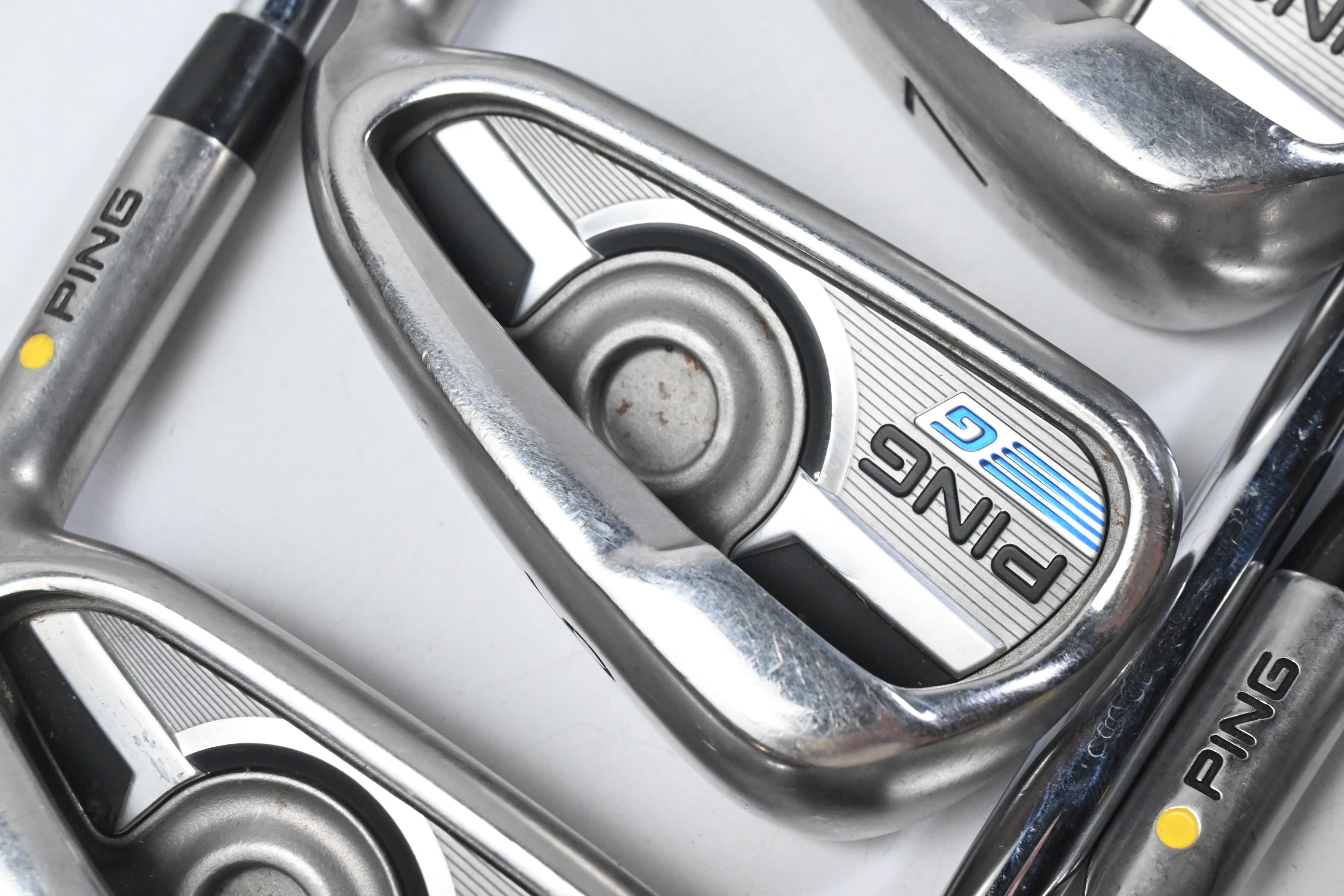 Ping G Series Irons / 5-PW+SW / Yellow flex / Regular Flex Ping AWT 2.0 Shafts