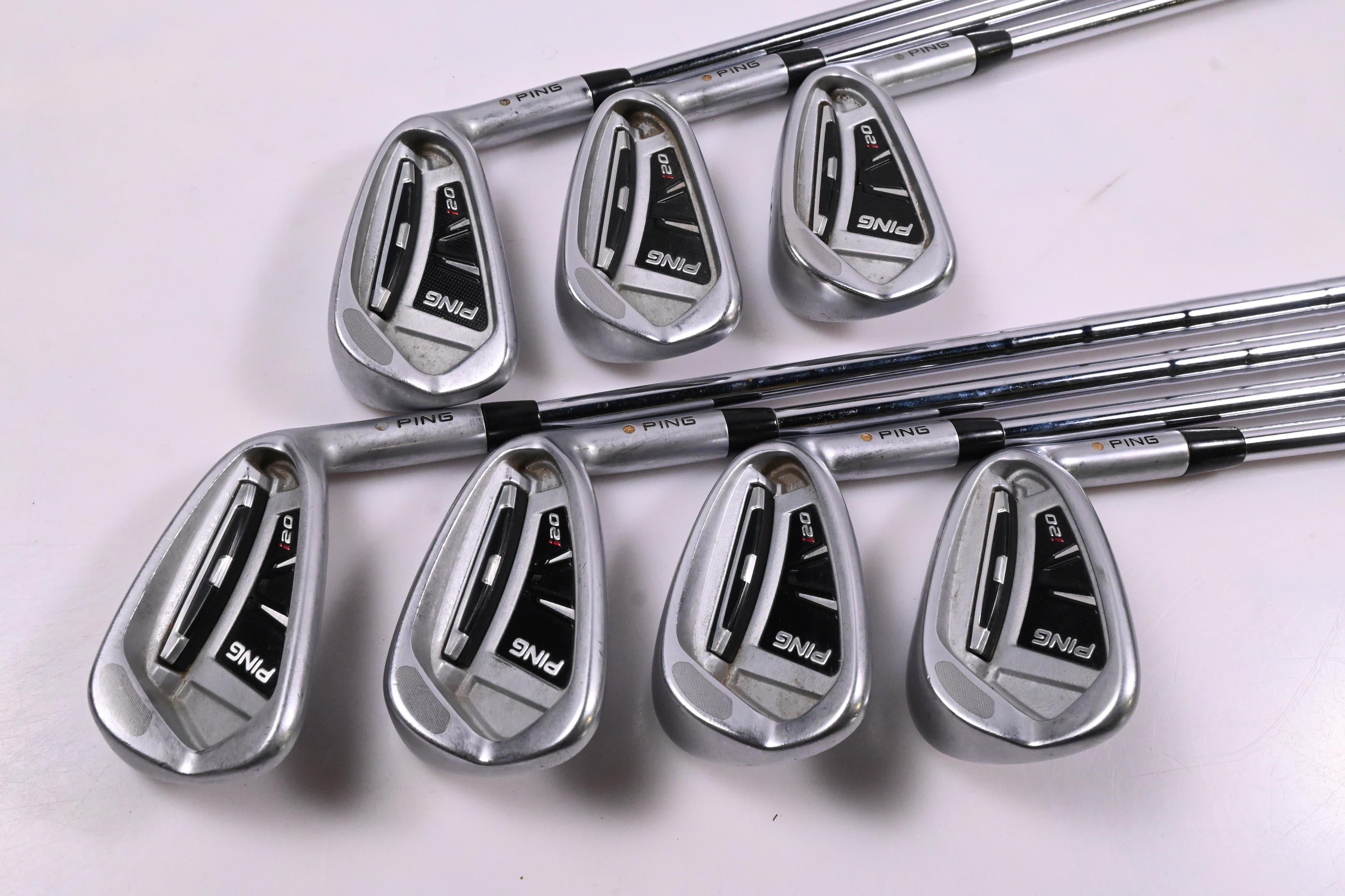 Ping i20 Irons / 4-PW / White Dot / Stiff Flex Ping CFS Shafts