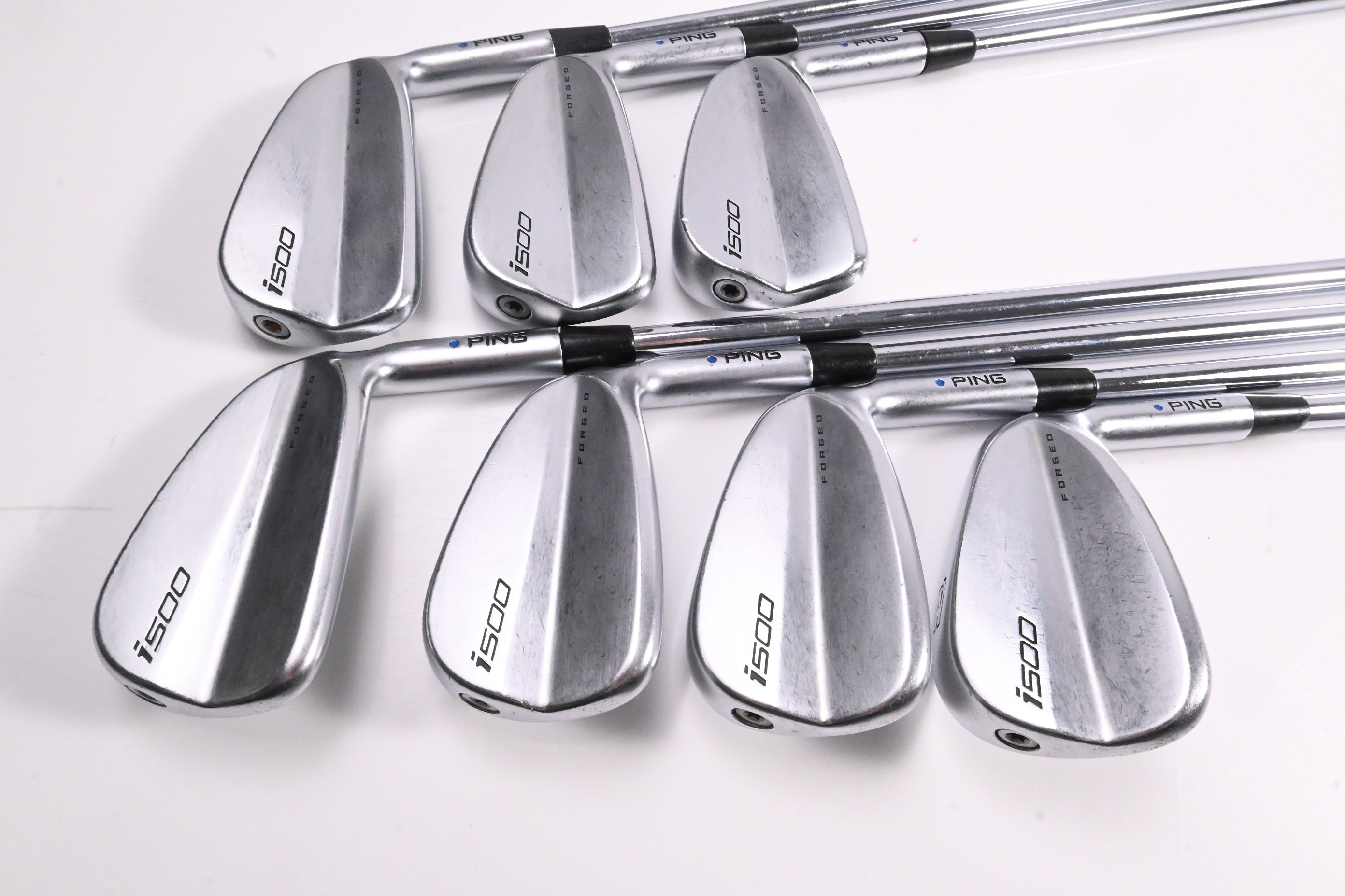 Ping i500 Irons / 4-PW / Blue Dot / Regular Flex Dynamic Gold 105 R300 Shafts