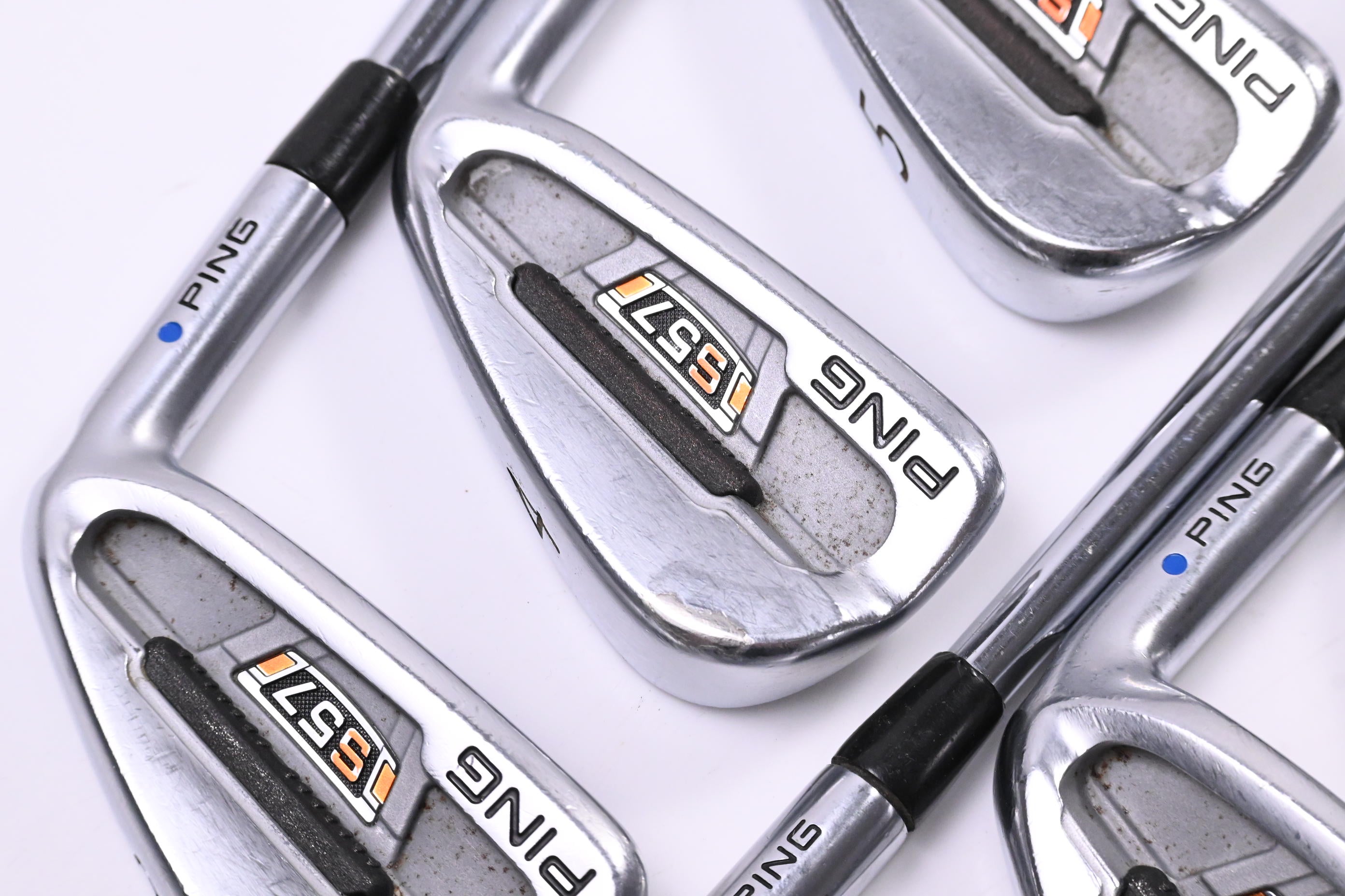 Ping S57 Irons / 3-PW / Blue Dot / Regular Flex Ping AWT Shafts
