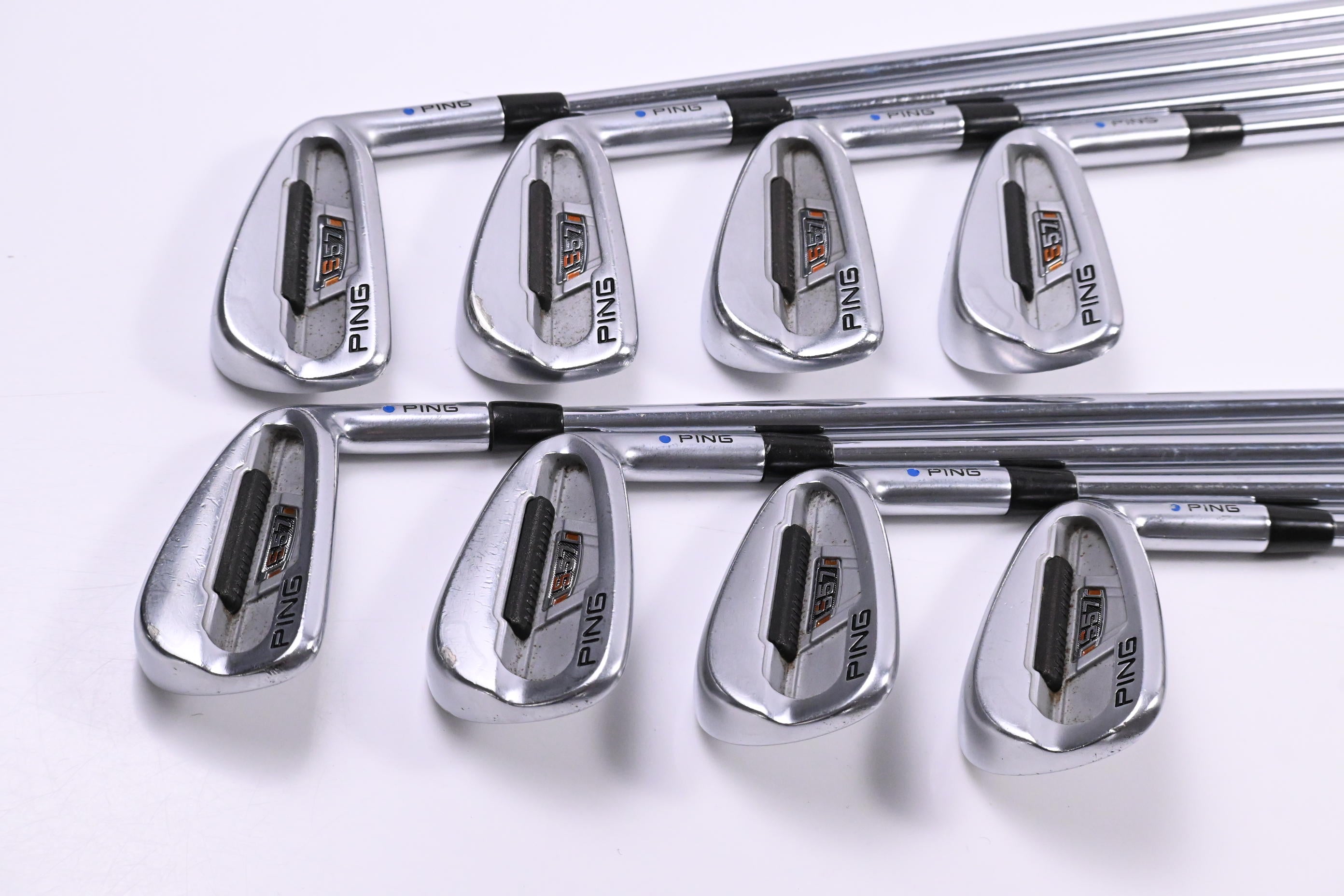 Ping S57 Irons / 3-PW / Blue Dot / Regular Flex Ping AWT Shafts