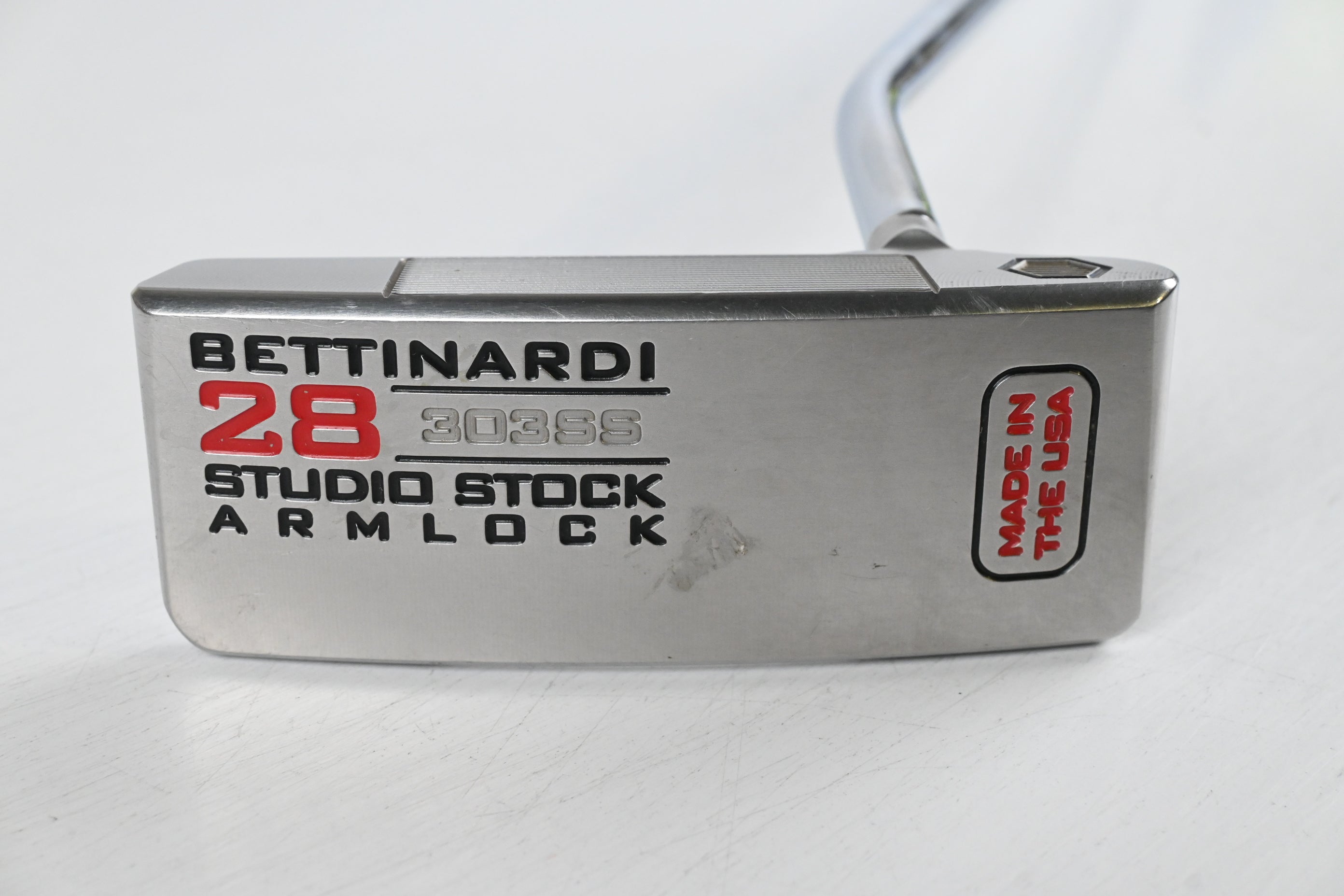 Bettinardi Studio Stock 2021 Silver/Red 28 Armlock Putter / 41 Inch
