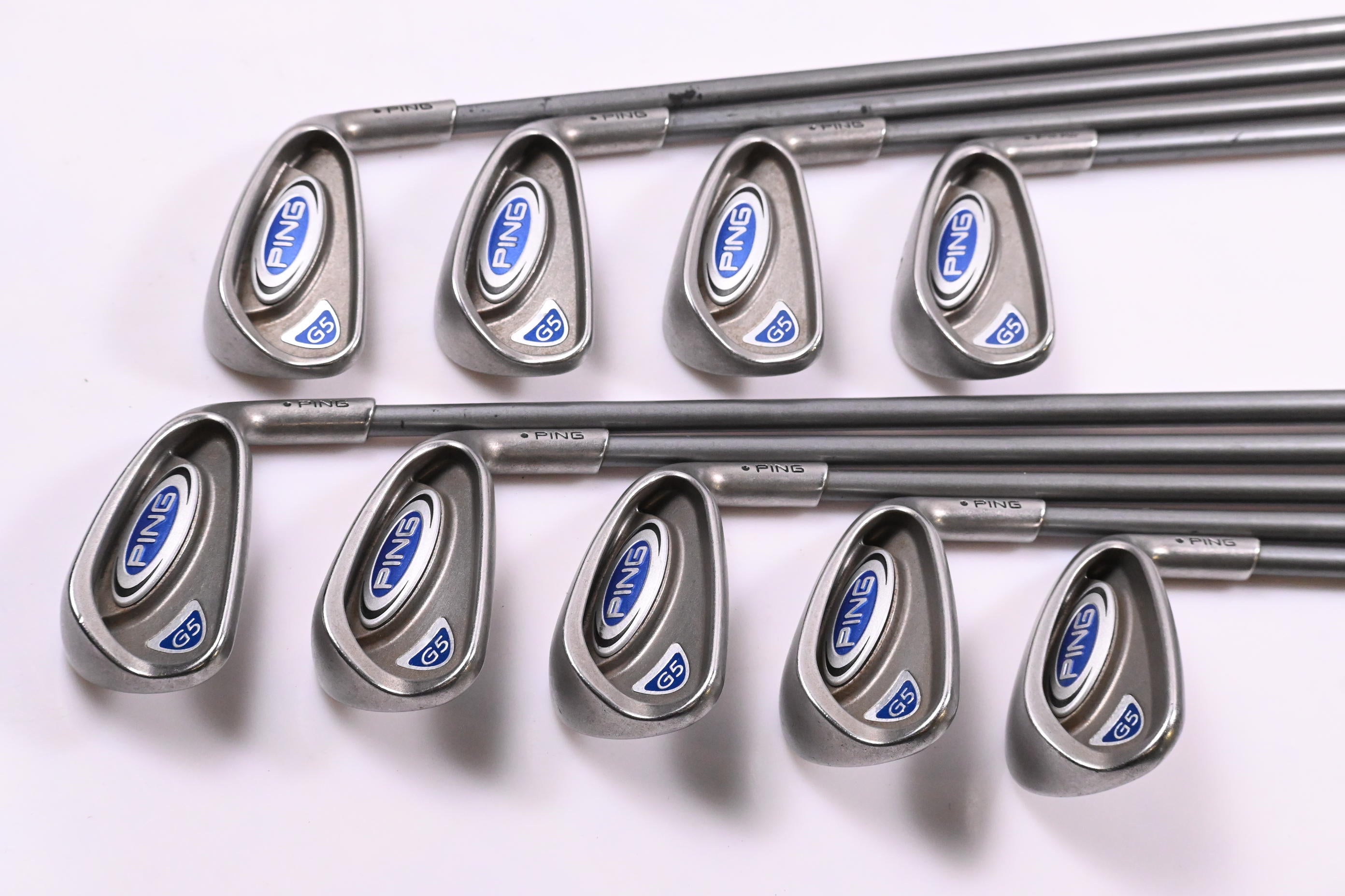 Ping G5 Irons / 3-PW+SW / Black Dot / Regular Flex Ping TFC 100 Shafts