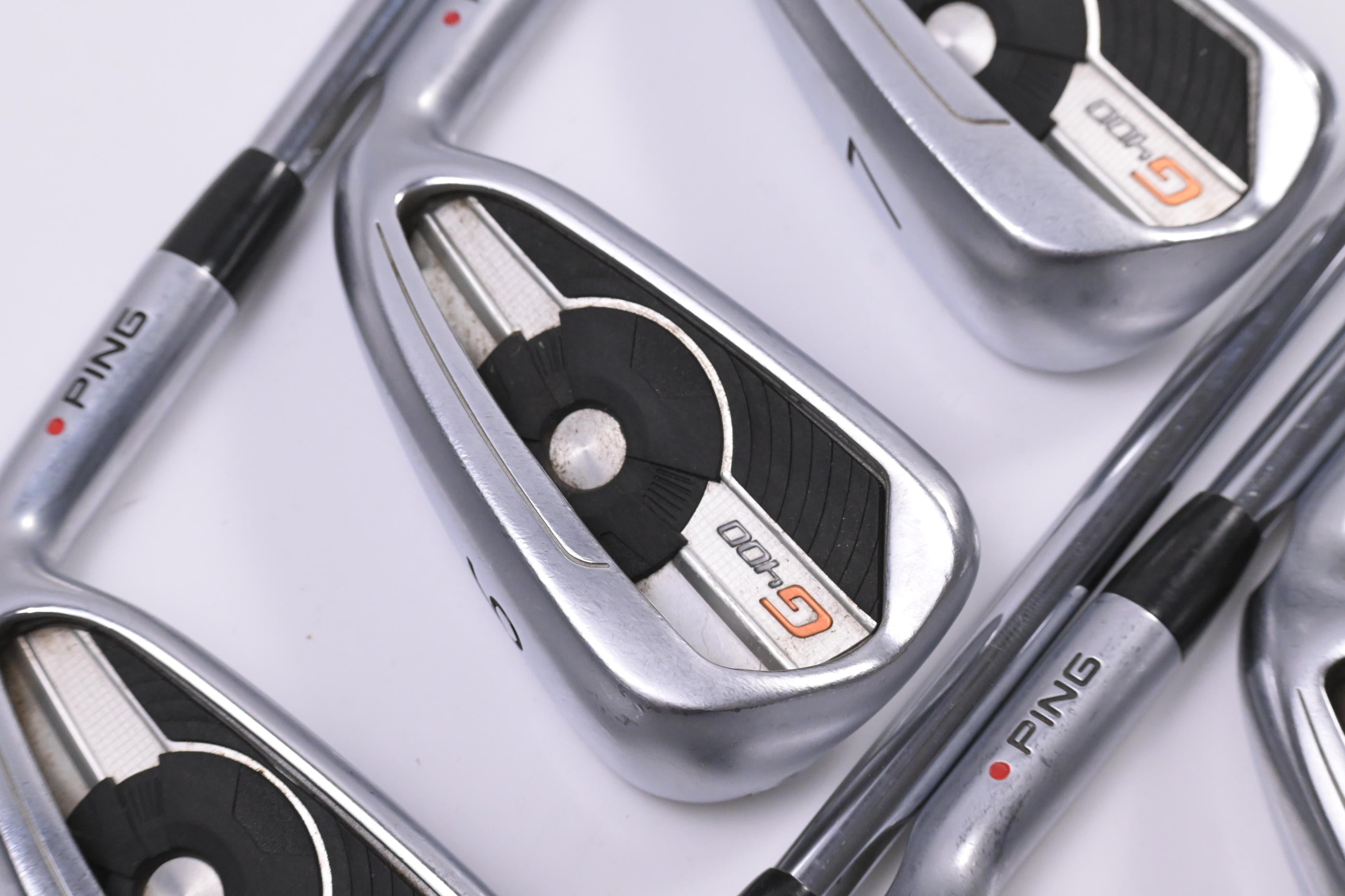 Ping G400 Irons / 5-PW+SW / Red Dot / Senior Flex Ping CFS Distance Shafts