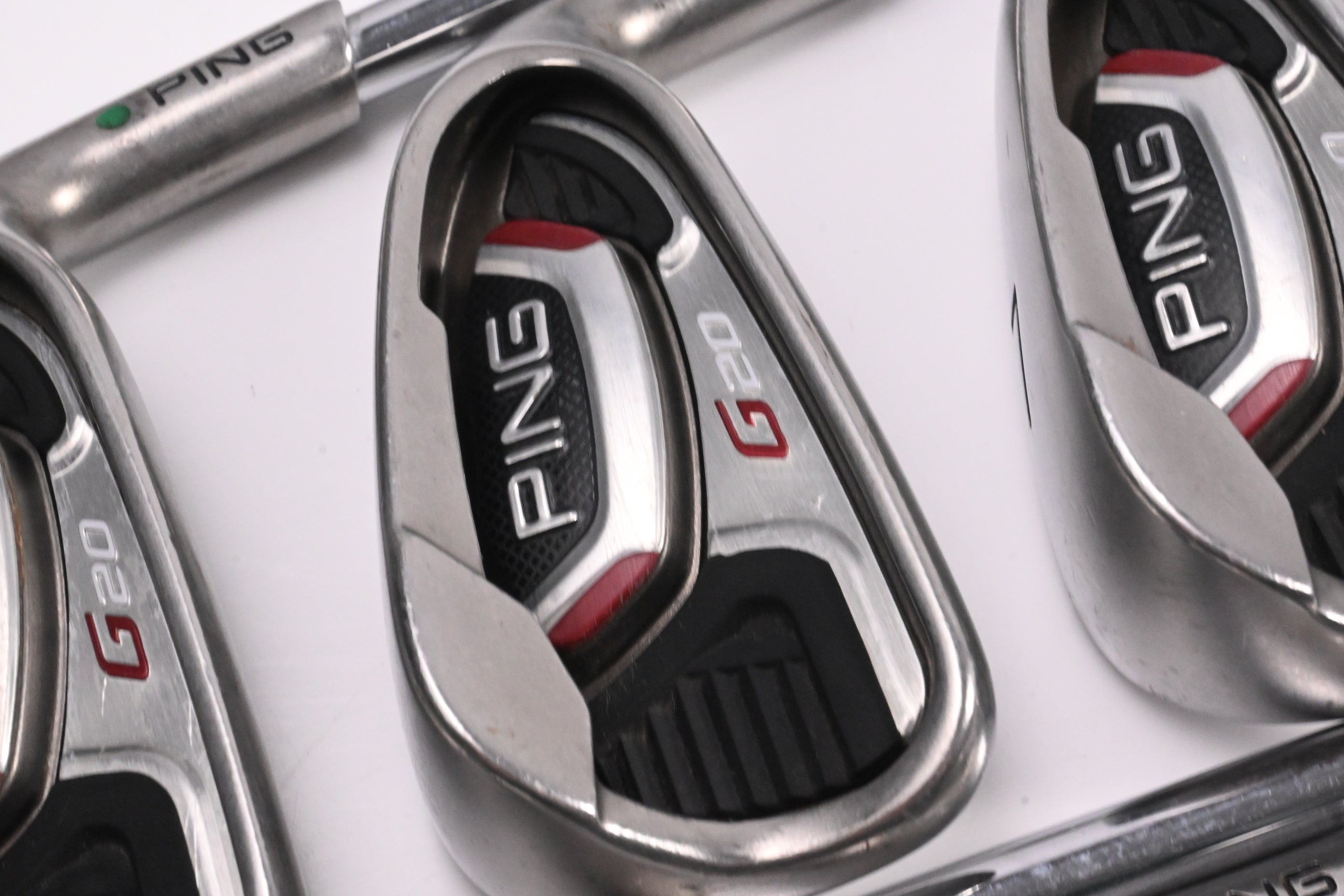 Ping G20 Irons / 5-PW / Green Dot / Stiff Flex Ping CFS Shafts