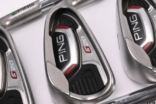 Ping G20 Irons / 5-PW / Green Dot / Stiff Flex Ping CFS Shafts