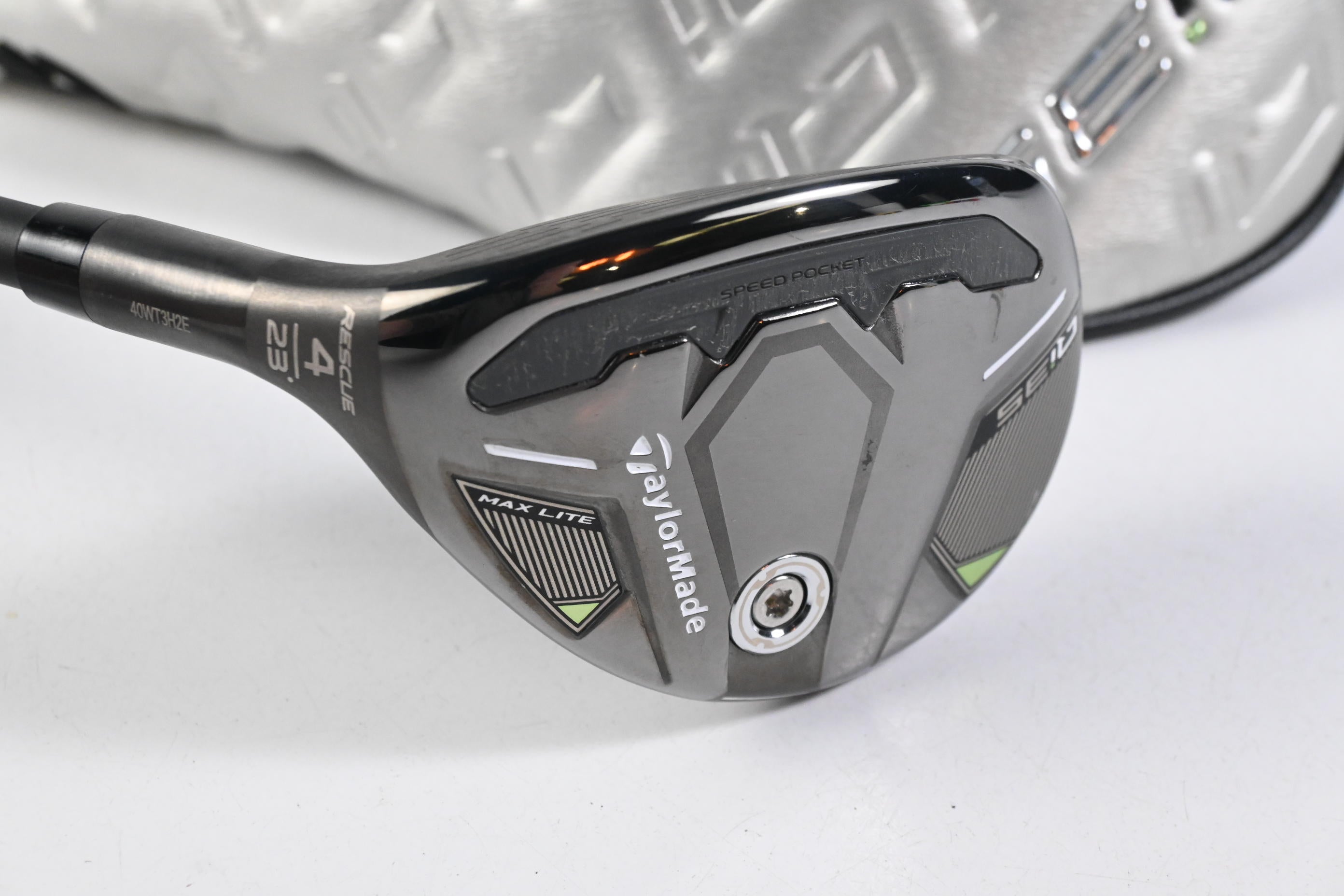 Left Hand Taylormade Qi35 Max Lite #4 Hybrid / 23 Degree / Regular Flex Vanquish